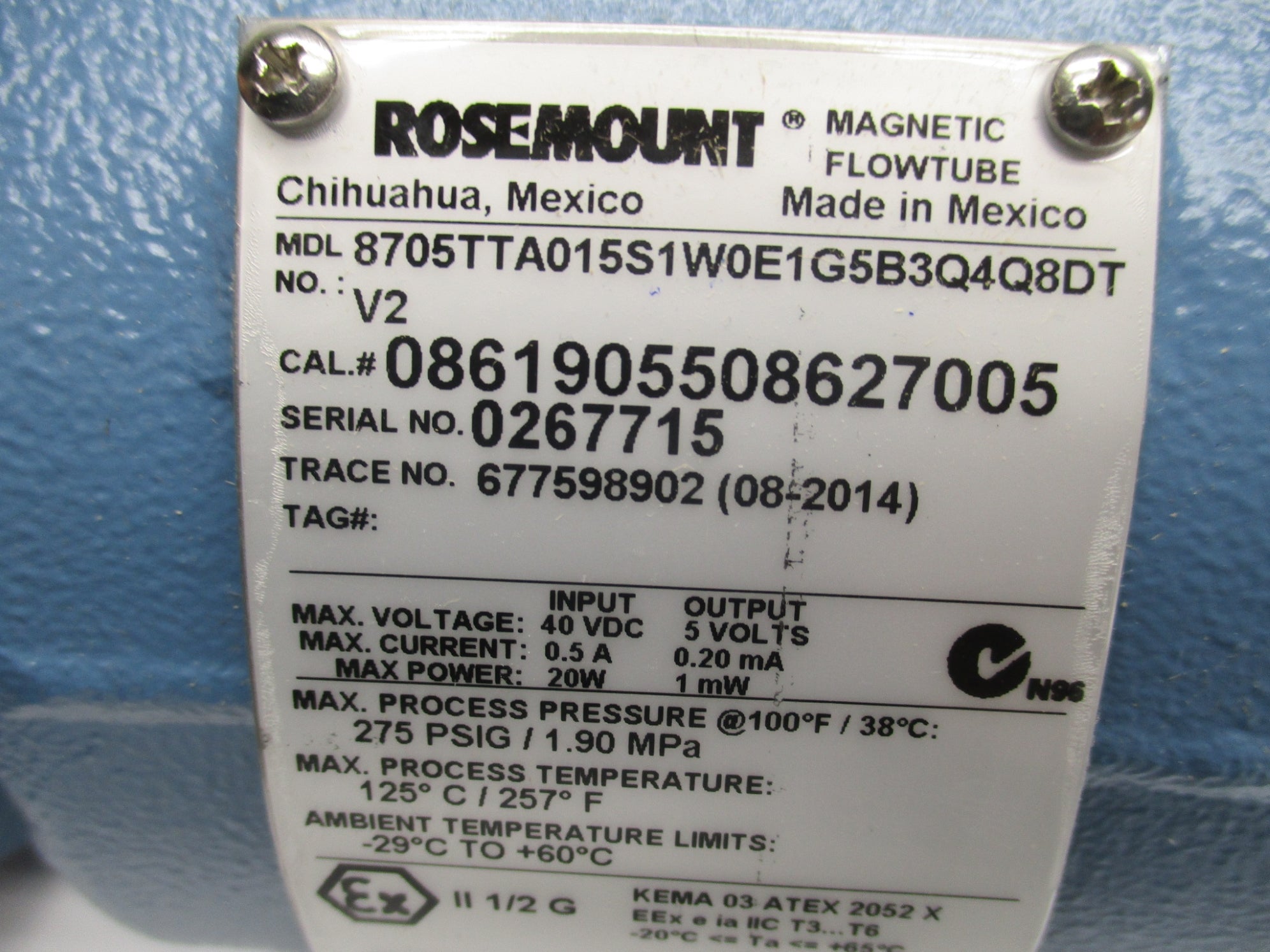 ROEMOUNT 8705TTA015S1W0E1G5B3Q4Q8DT NSMP