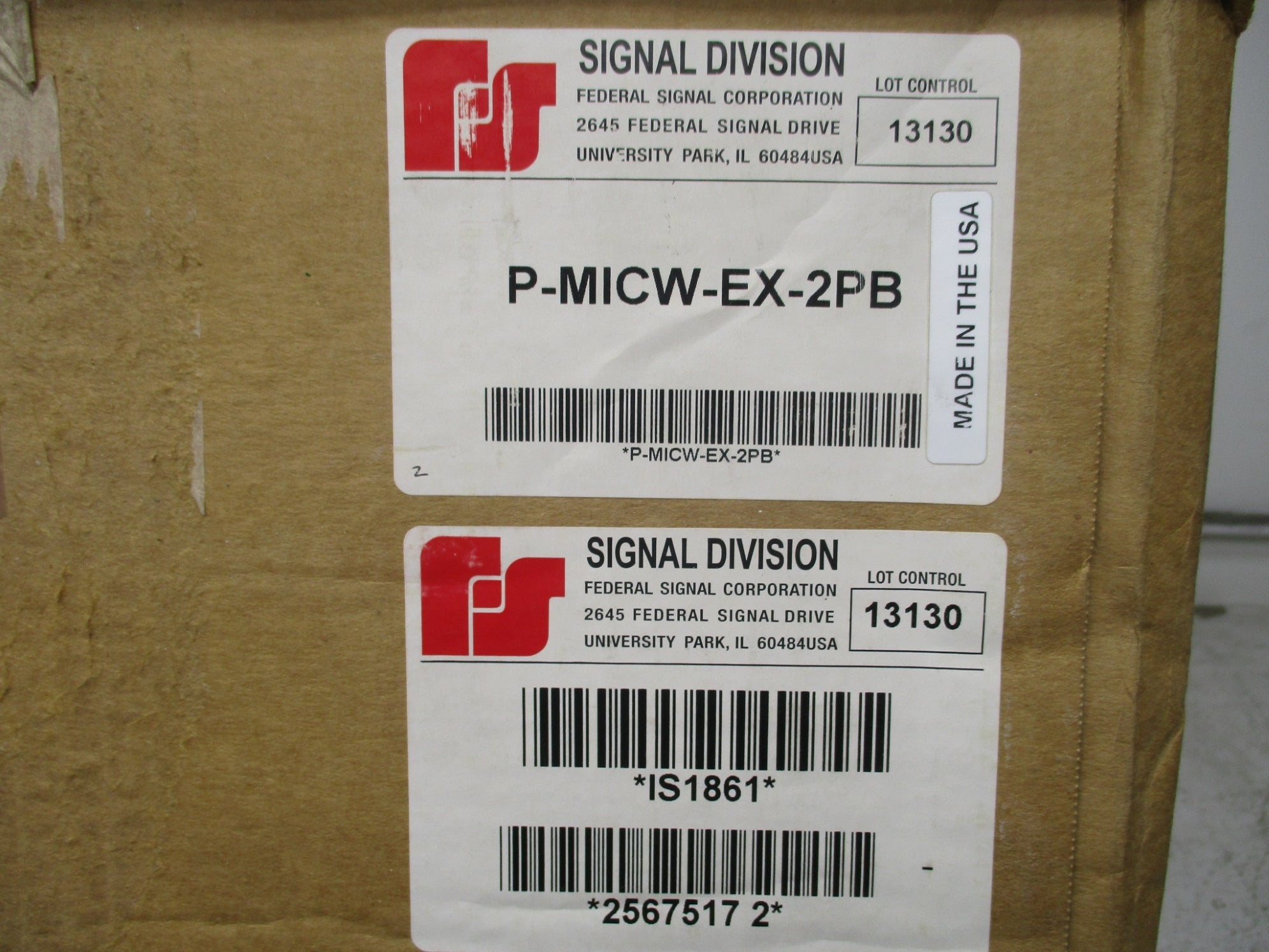 FEDERAL SIGNAL P-MICW-EX-2PB NSMP