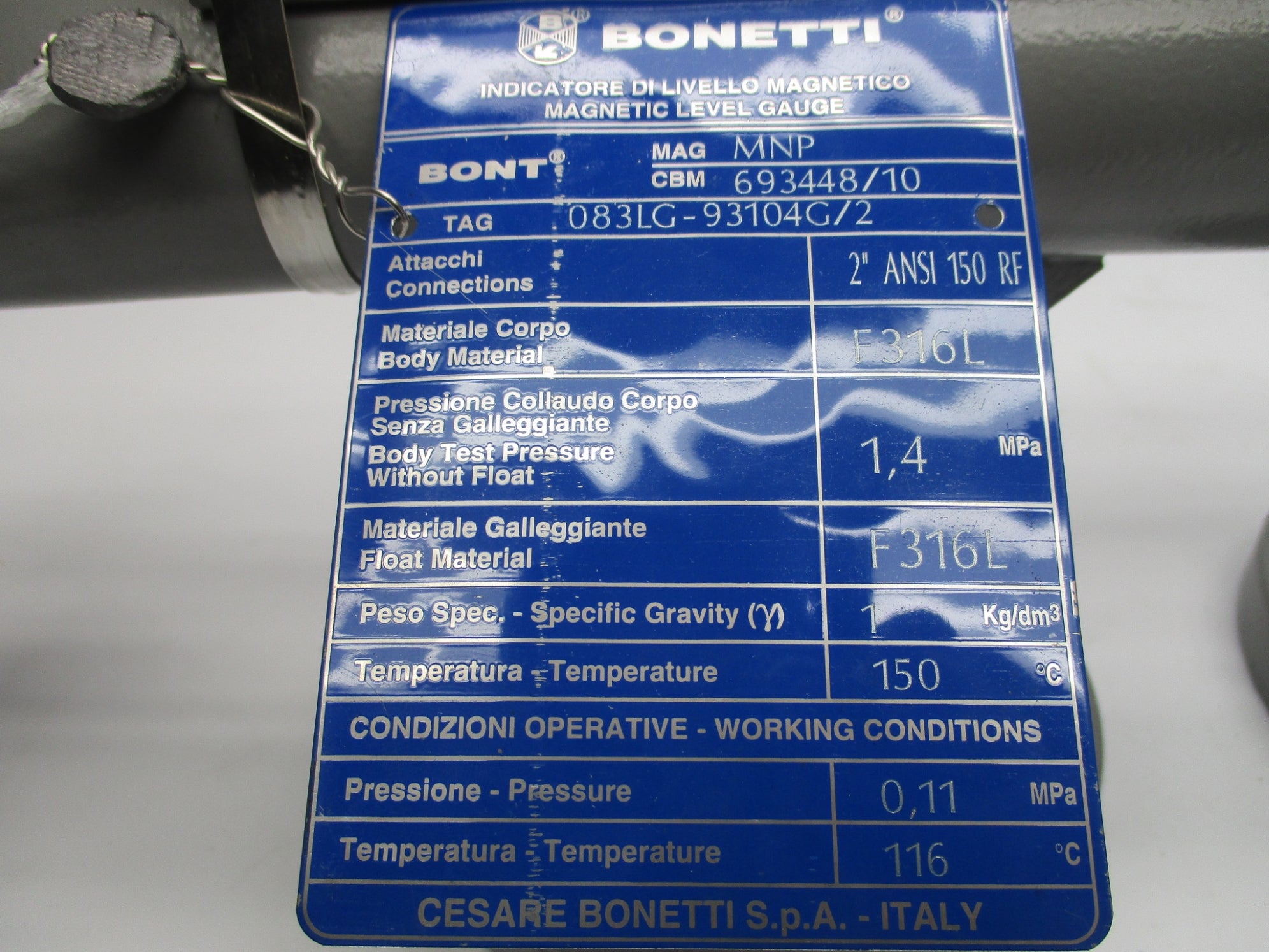BONETTI 083LG-93104G/2 NSNP