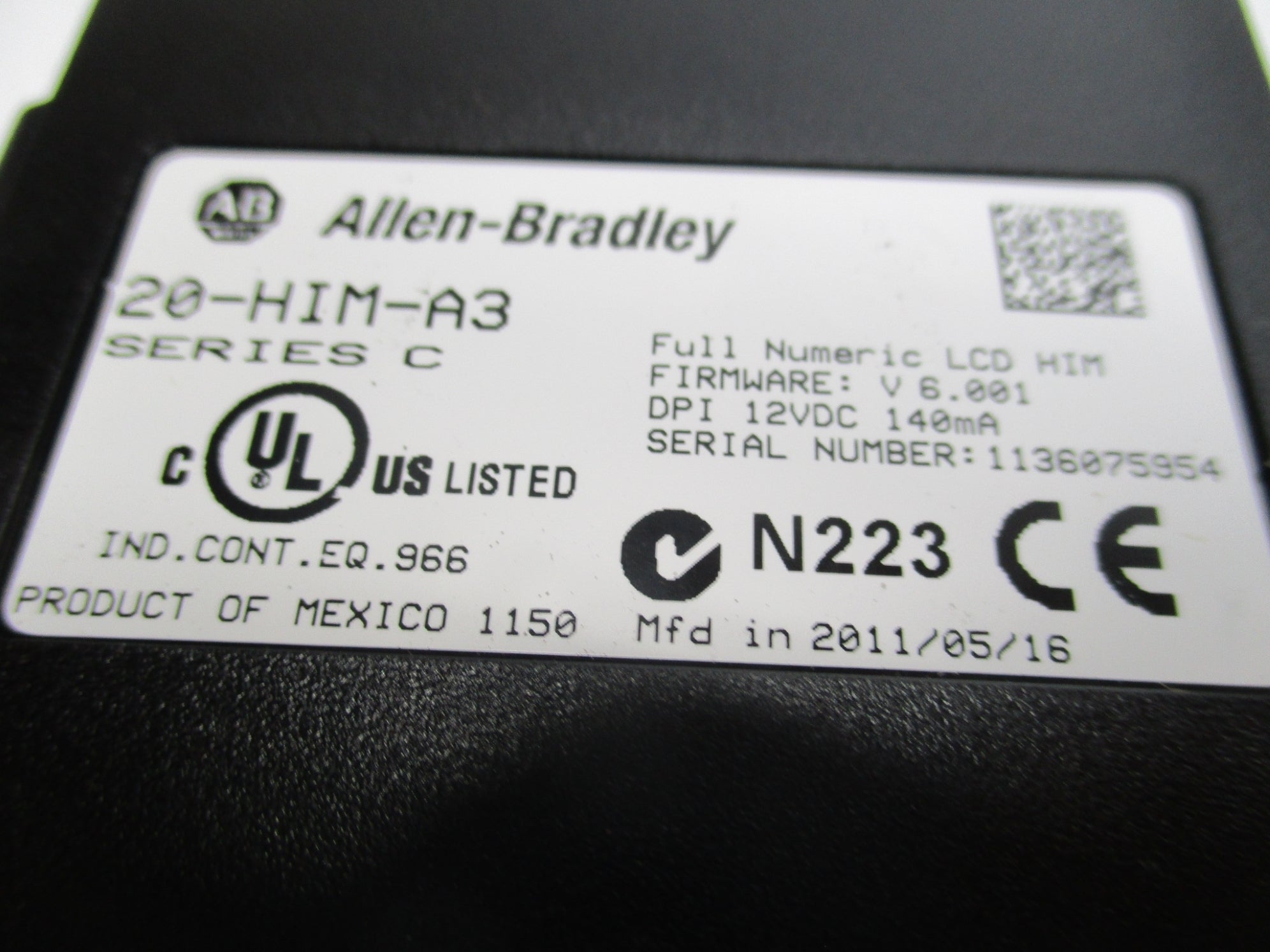 INDUSTRIAL SPARE PART 20AD034A3AYYAEC1 SER. A F/W 5.001 UNMP