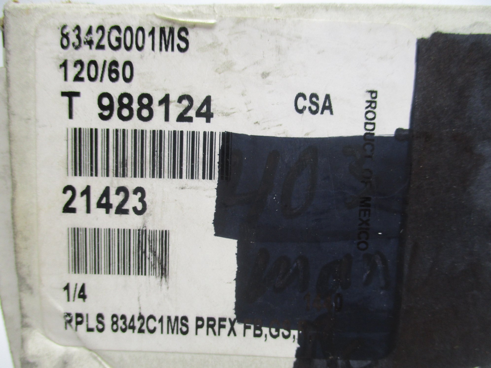 ASCO 8342G001MS 120V 100PSI 1/4" NSMP