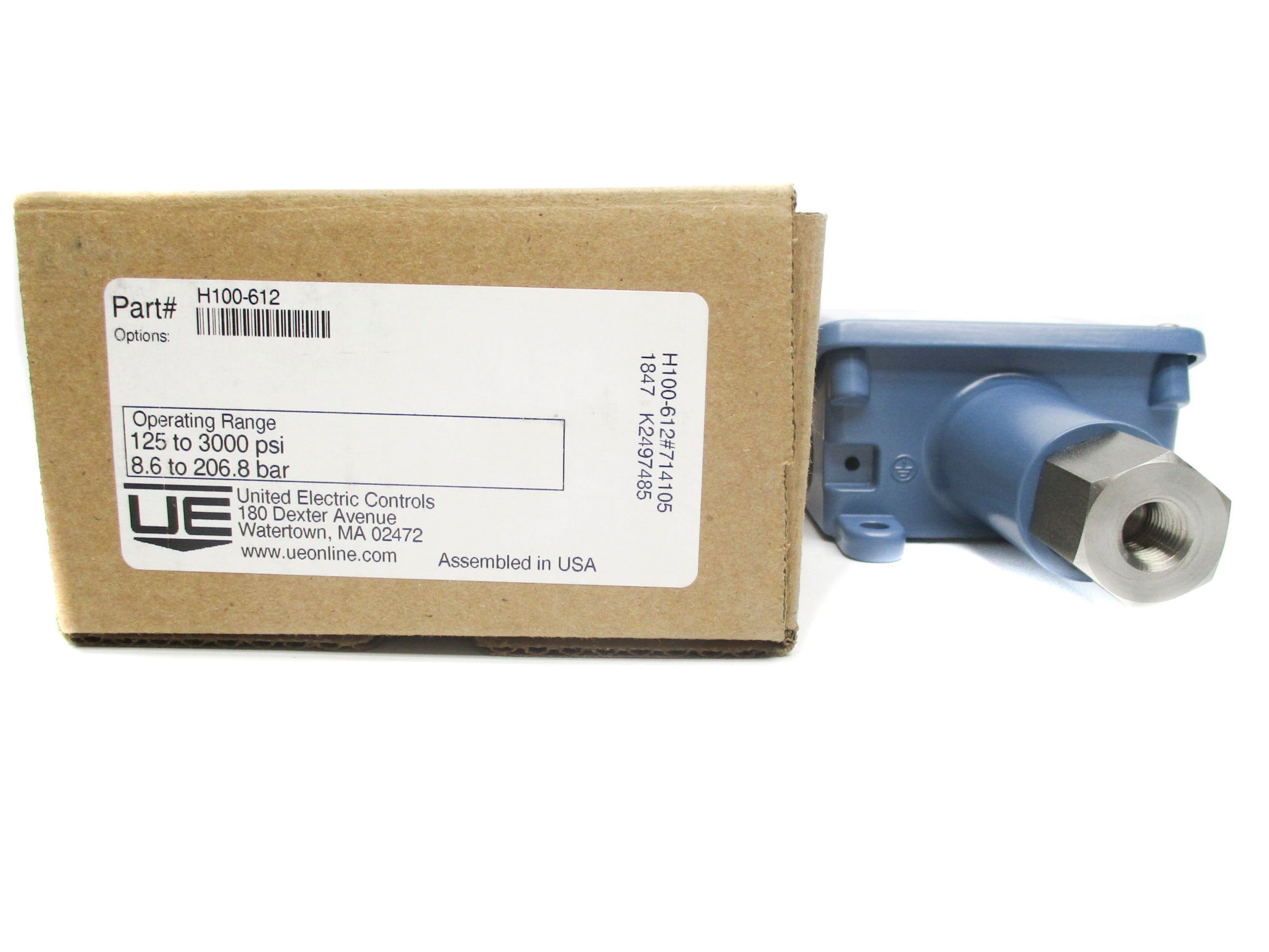 UNITED ELECTRIC CONTROL H100-612 NSMP