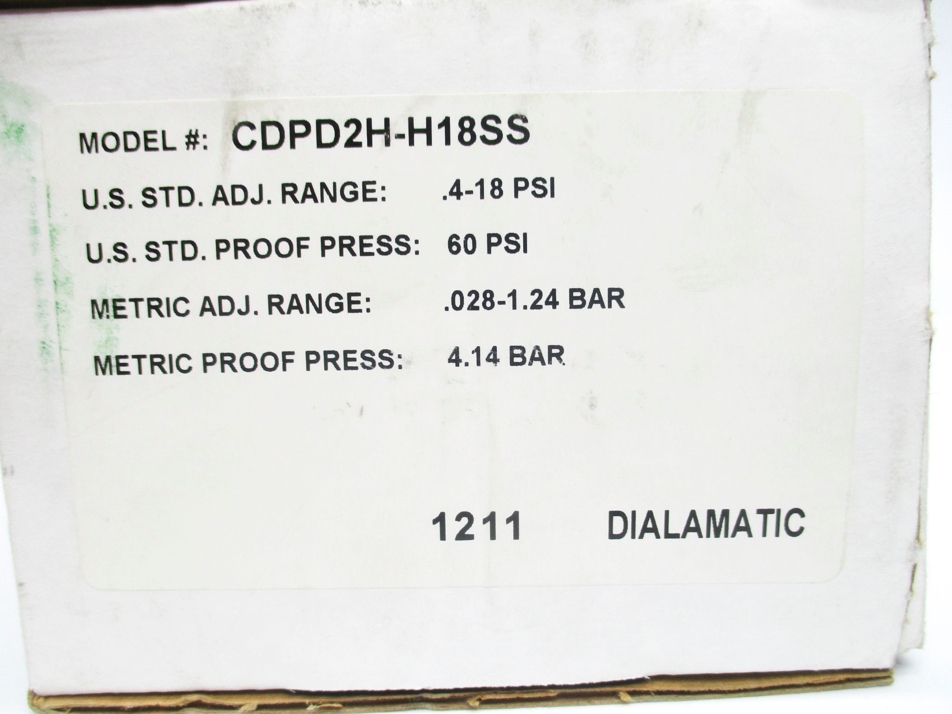 BARKSDALE CDPD2H-H18SS NSMP