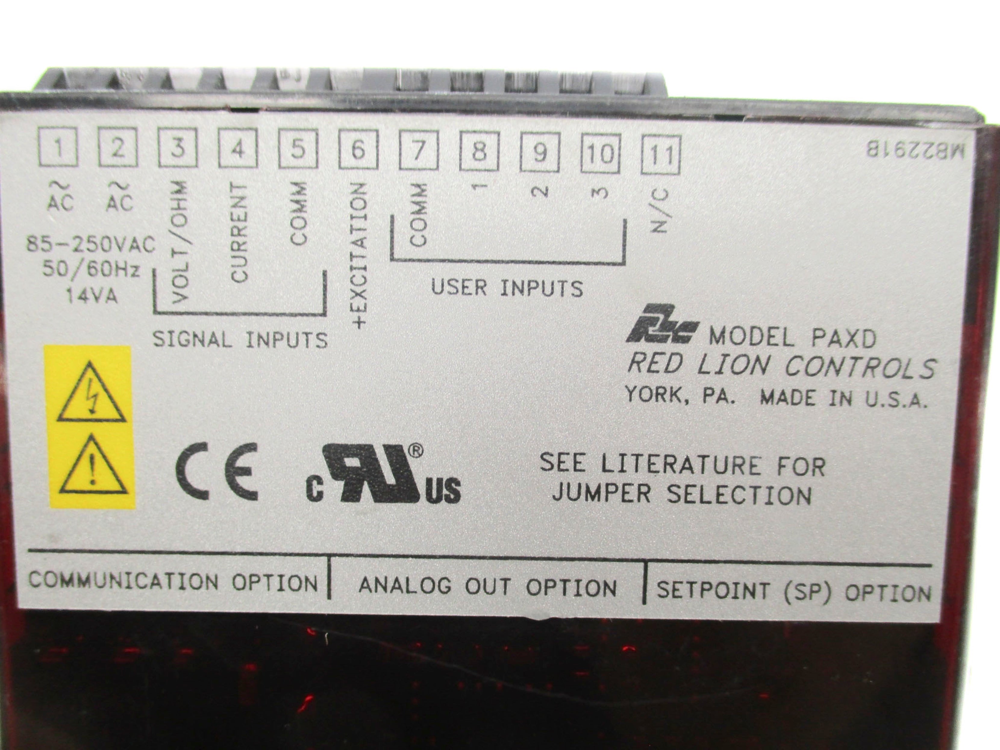 RED LION CONTROLS PAXD00001099 UNMP