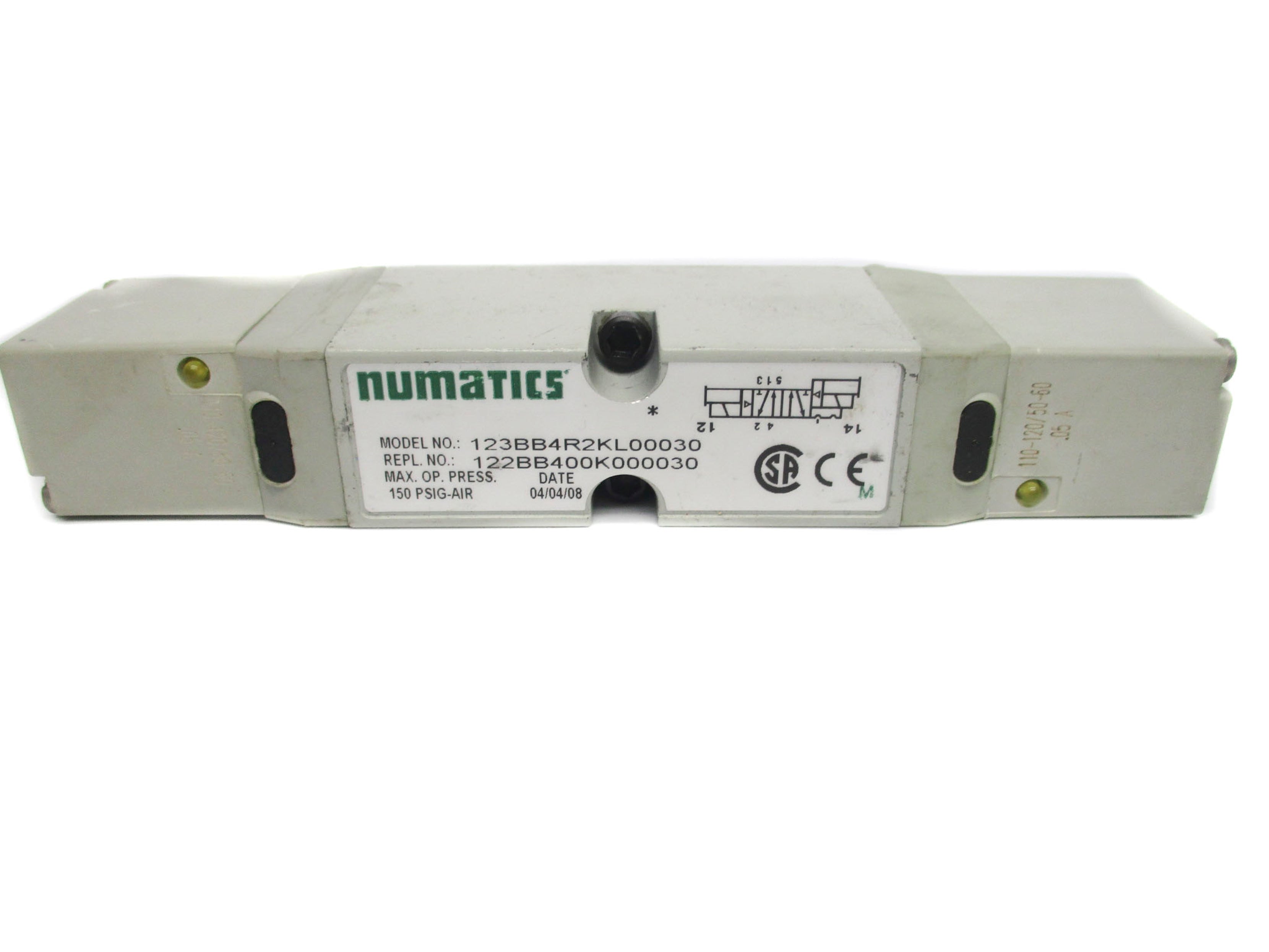 NUMATIC 123BB4R2KL00030  110-120/50-60 150PSI NSNP