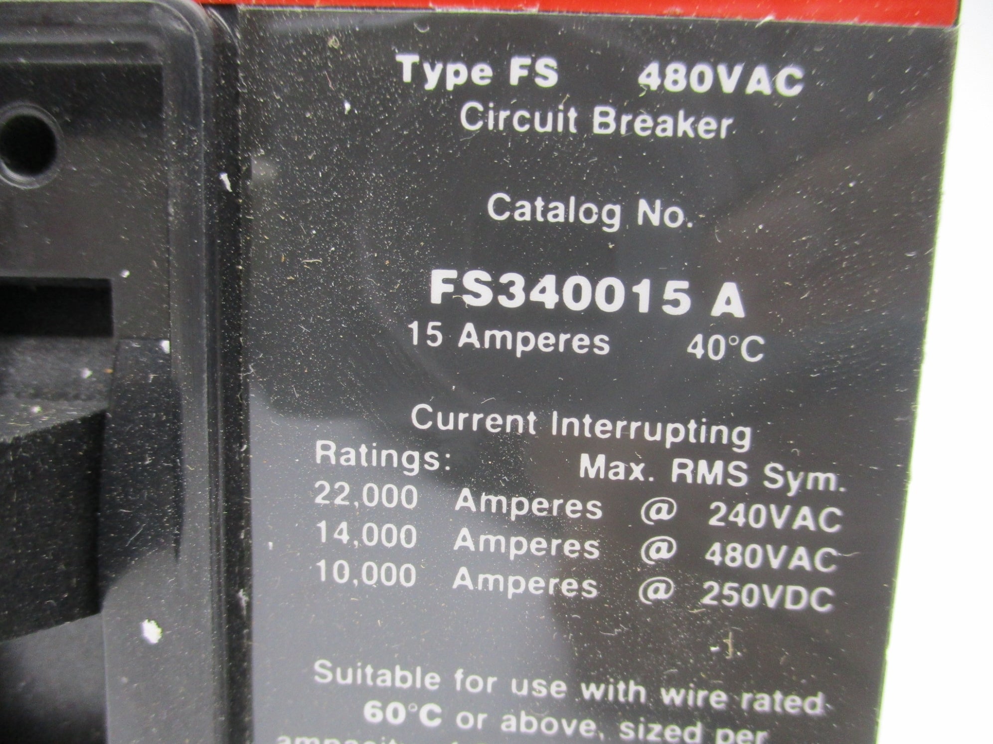 CUTLER HAMMER FS340015A 15A, 480VAC NSMP