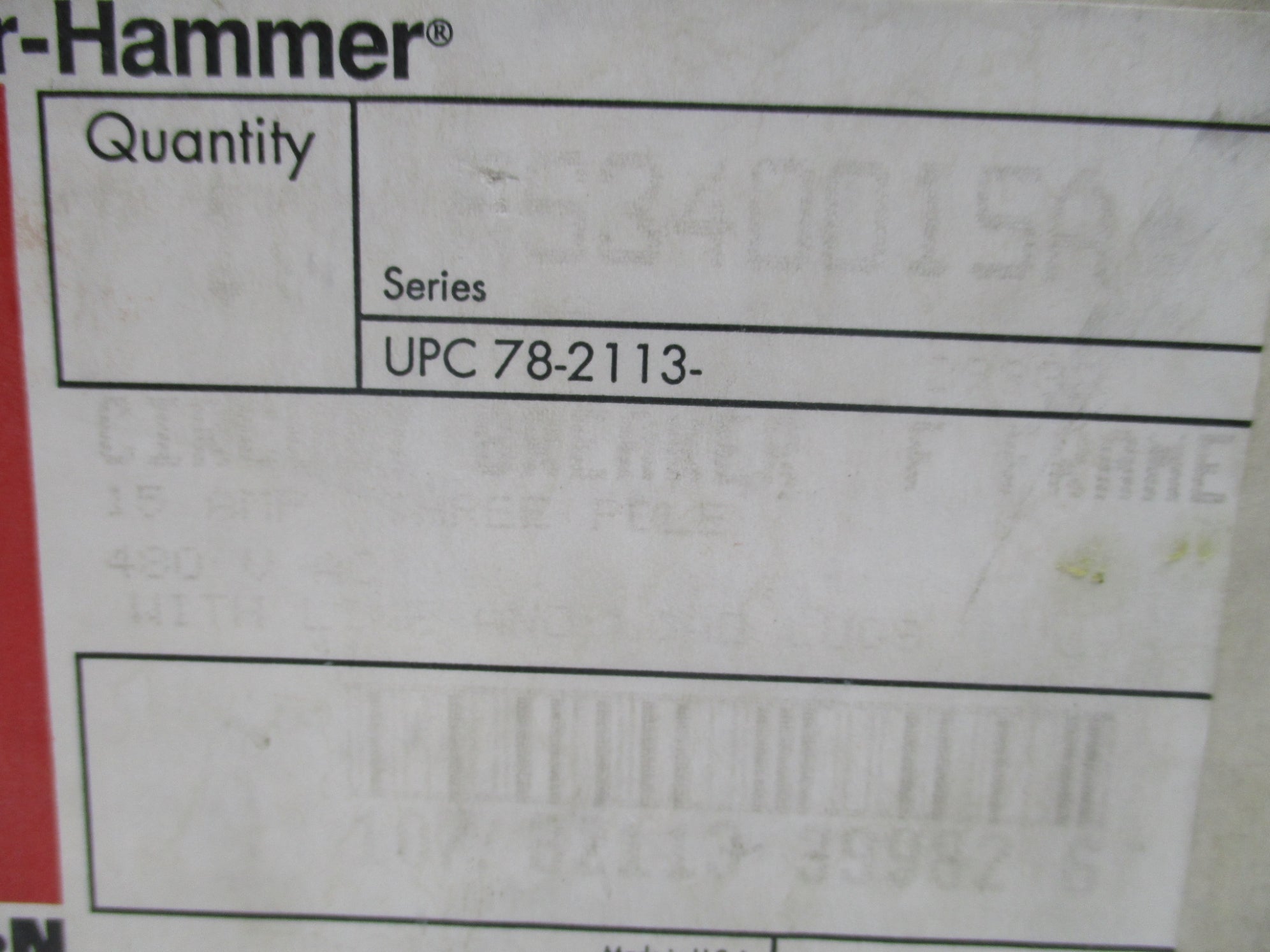 CUTLER HAMMER FS340015A 15A, 480VAC NSMP
