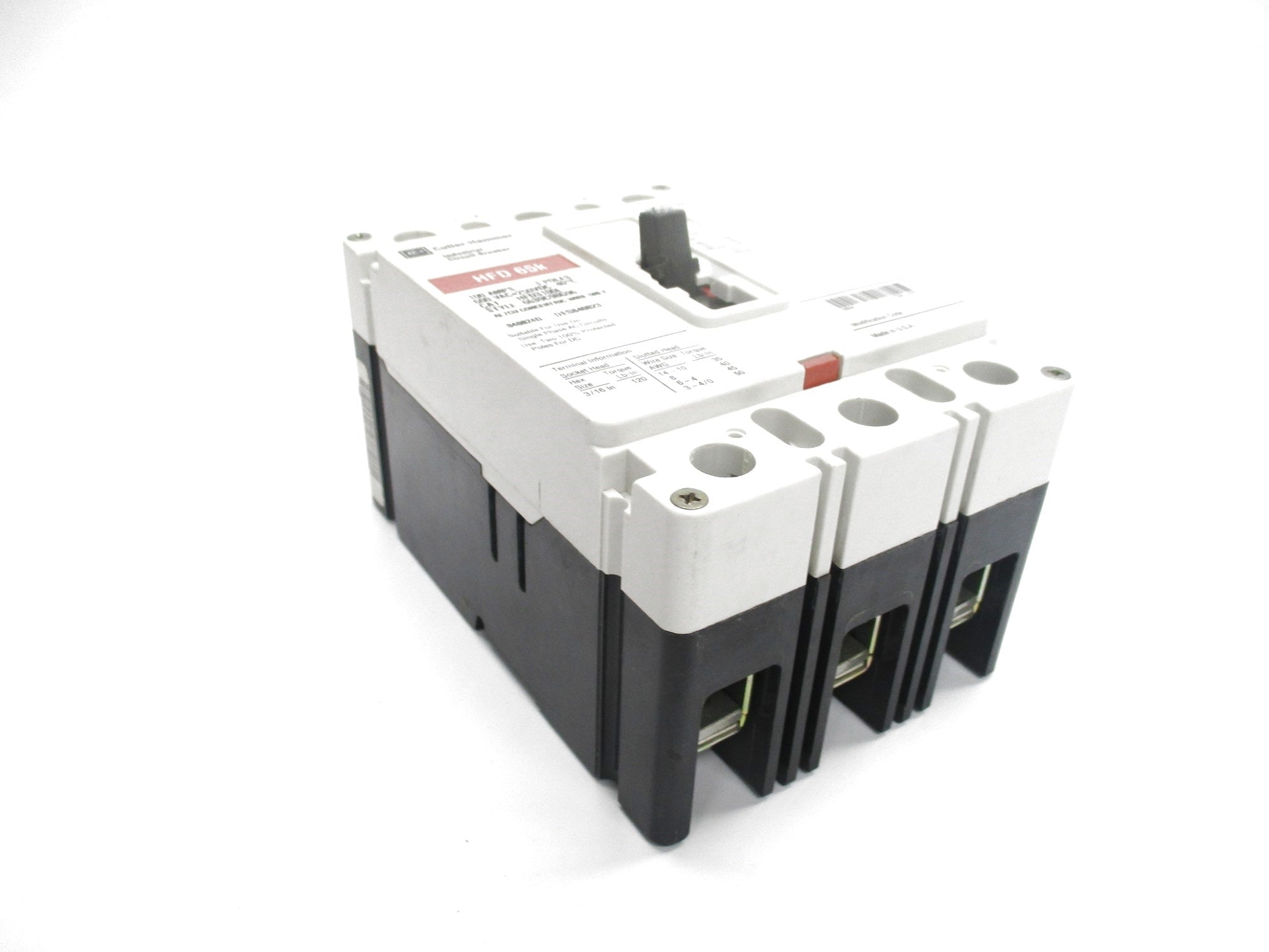 CUTLER HAMMER HFD3100L SER. C 100A 600VAC (WHITE) NSMP