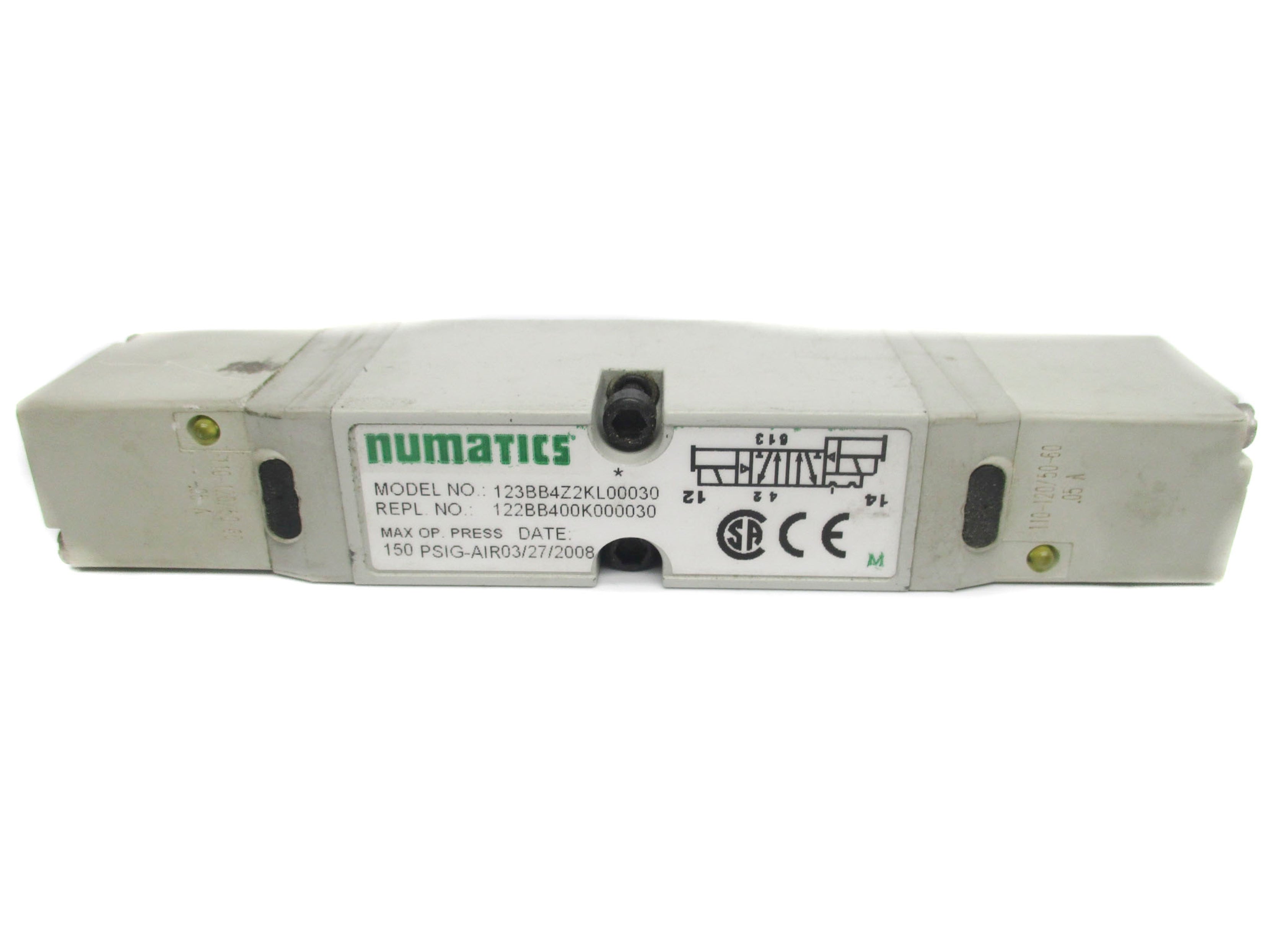 NUMATIC 123BB4Z2KL00030 110-120V/50-60HZ 150PSIG UNMP