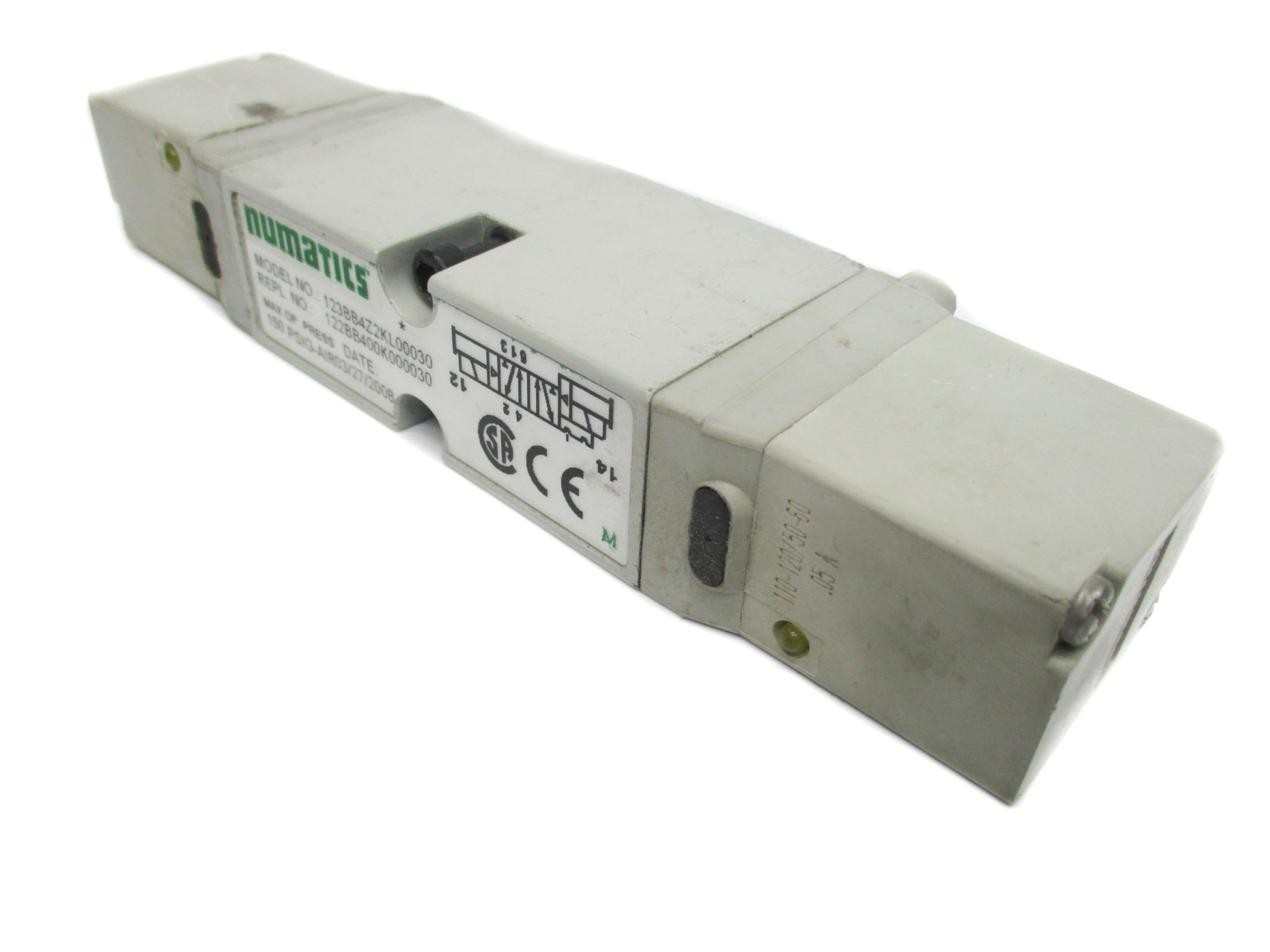 NUMATIC 123BB4Z2KL00030 110-120V/50-60HZ 150PSIG UNMP