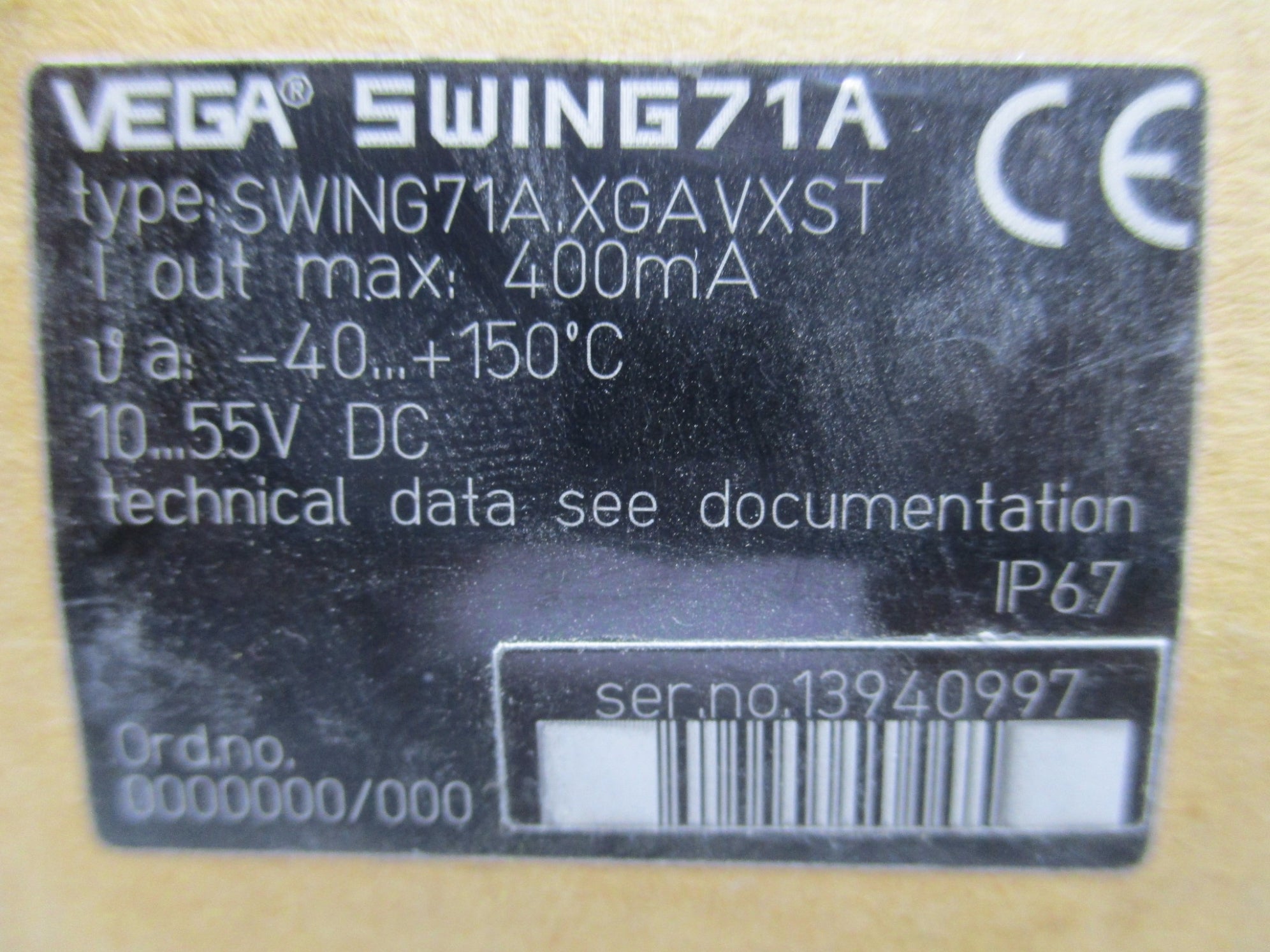 VEGA SWING71A.XGGAVXST NSMP