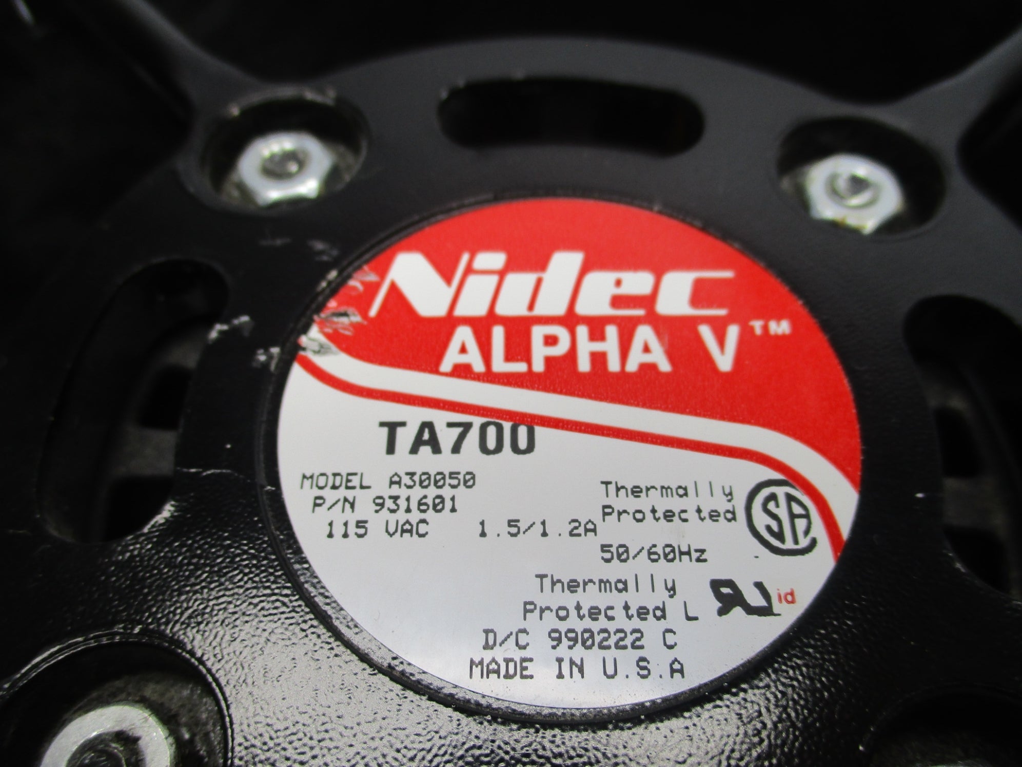 NIDEC A30050 U31EB2 (AS PICTURED) UNMP