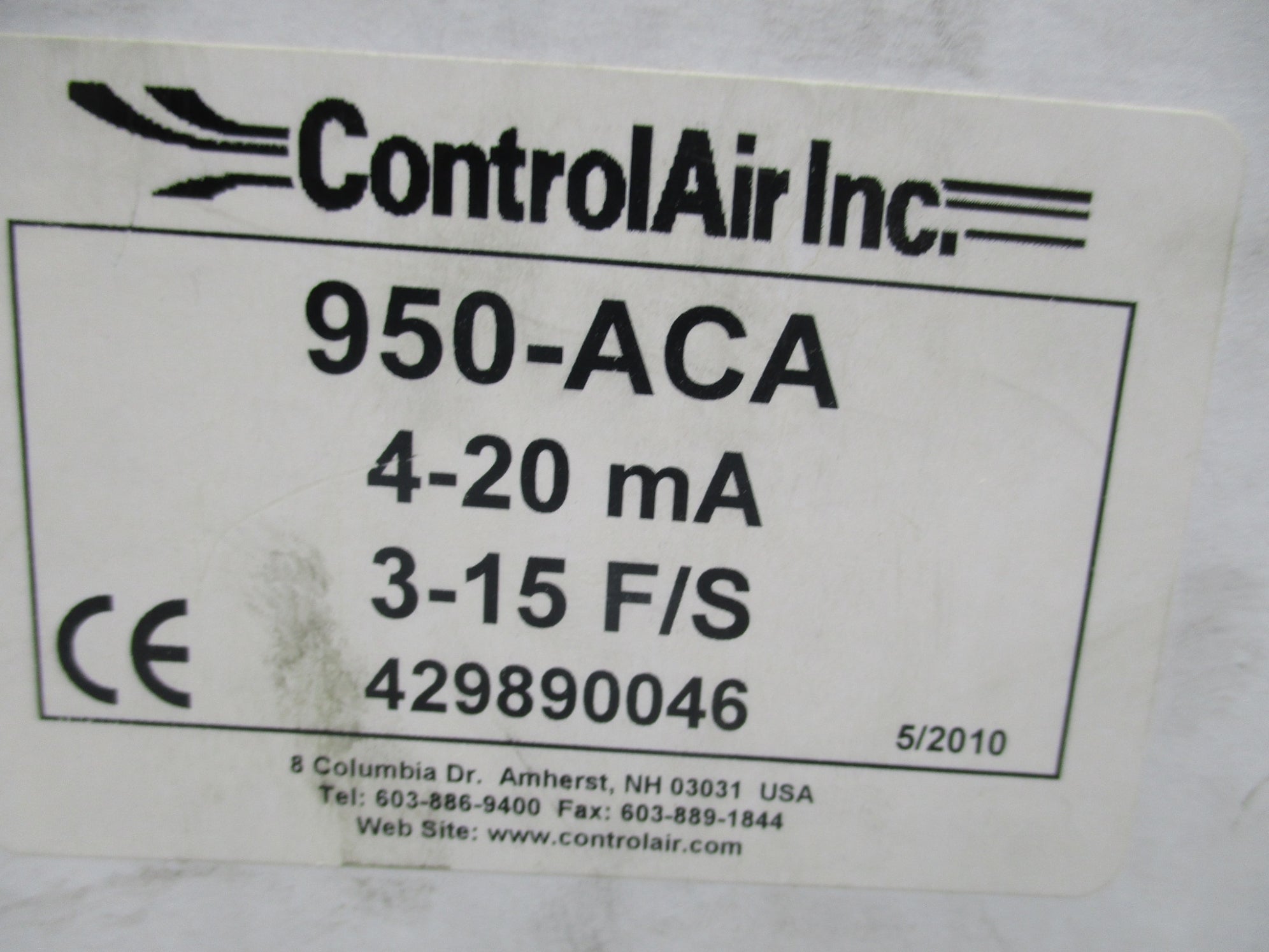 CONTROLAIR 950-AC 3-15PSI NSMP