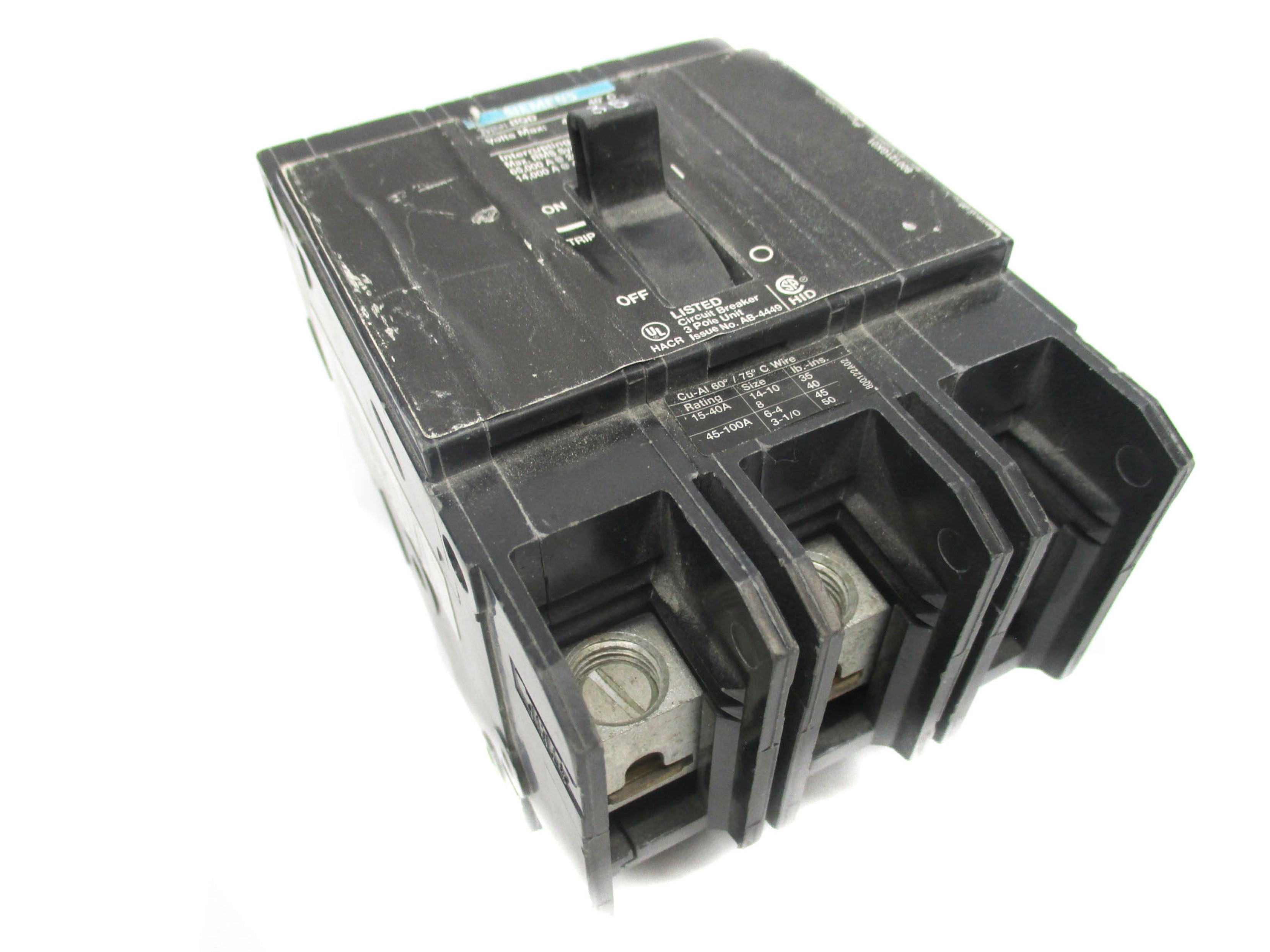 SIEMENS BQD335 35A 277V UNMP