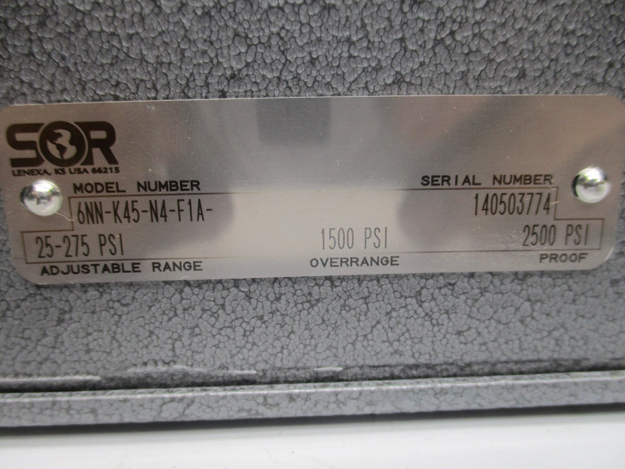 SOR 6NN-K45-N4-F1A NSNP