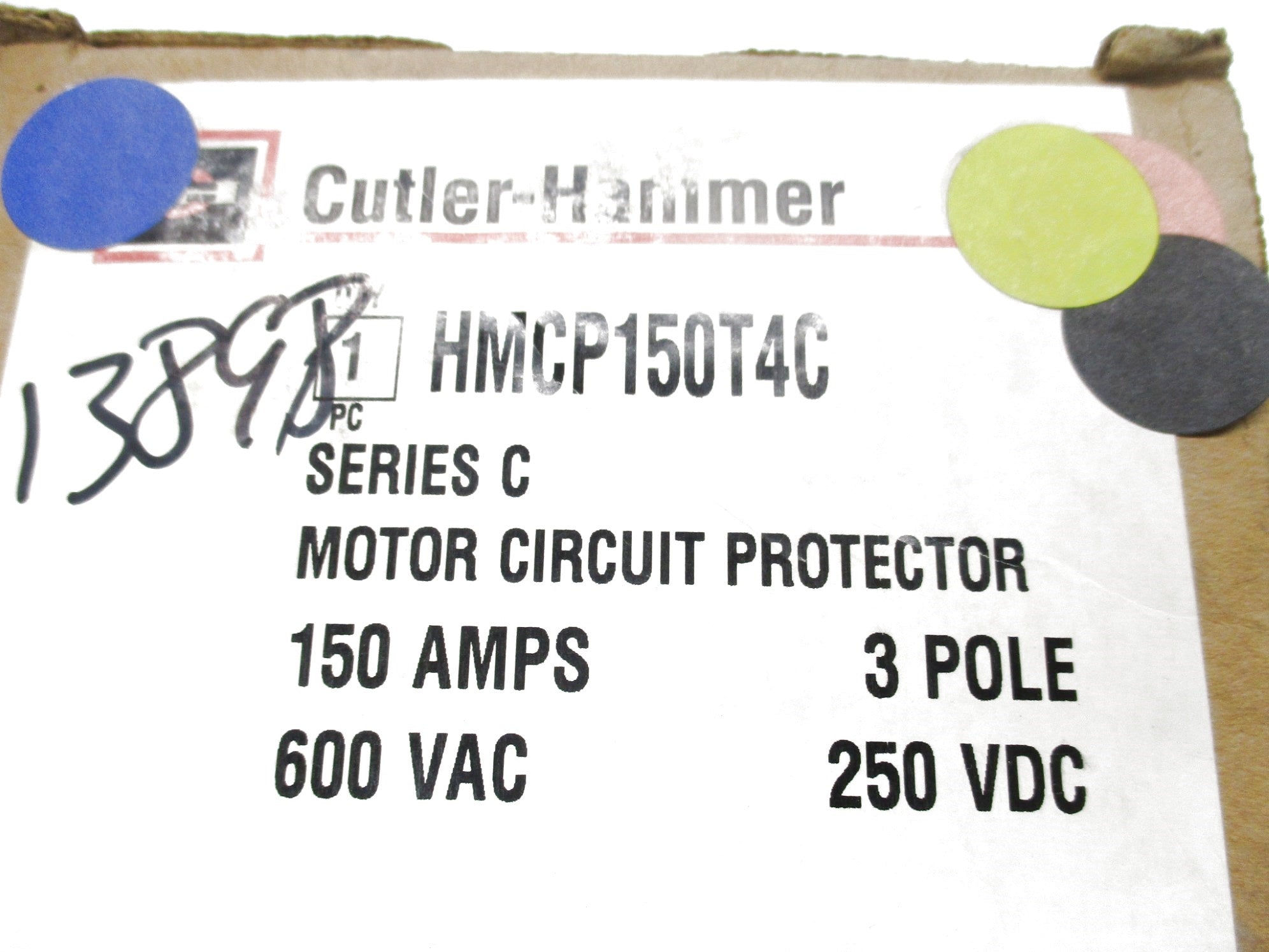 CUTLER HAMMER HMCP150T4C SER. C 600VAC 150A (GREY) NSMP