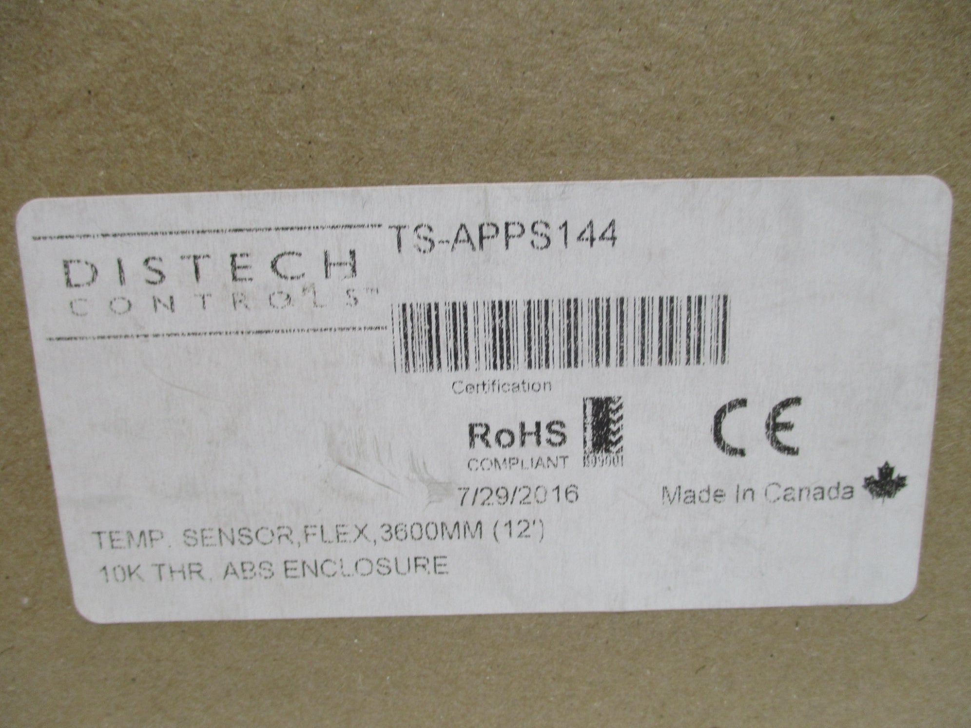 DISTECH CONTROLS TS-APPS144 NSMP