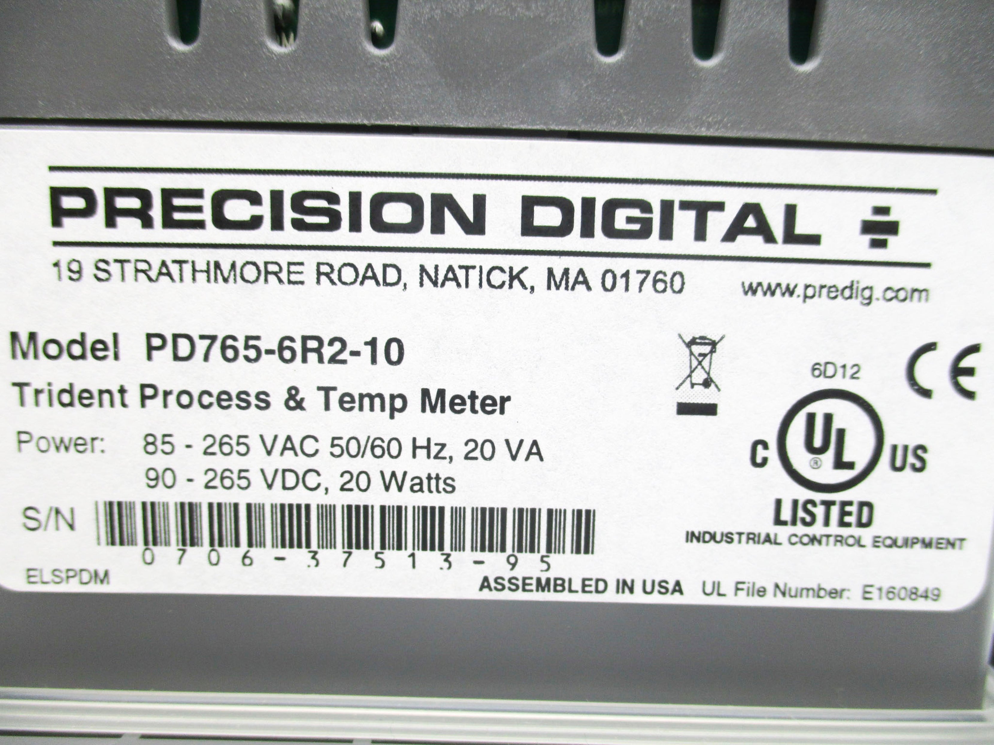 PRECISION DIGITAL PD765-6R2-10 NSMP
