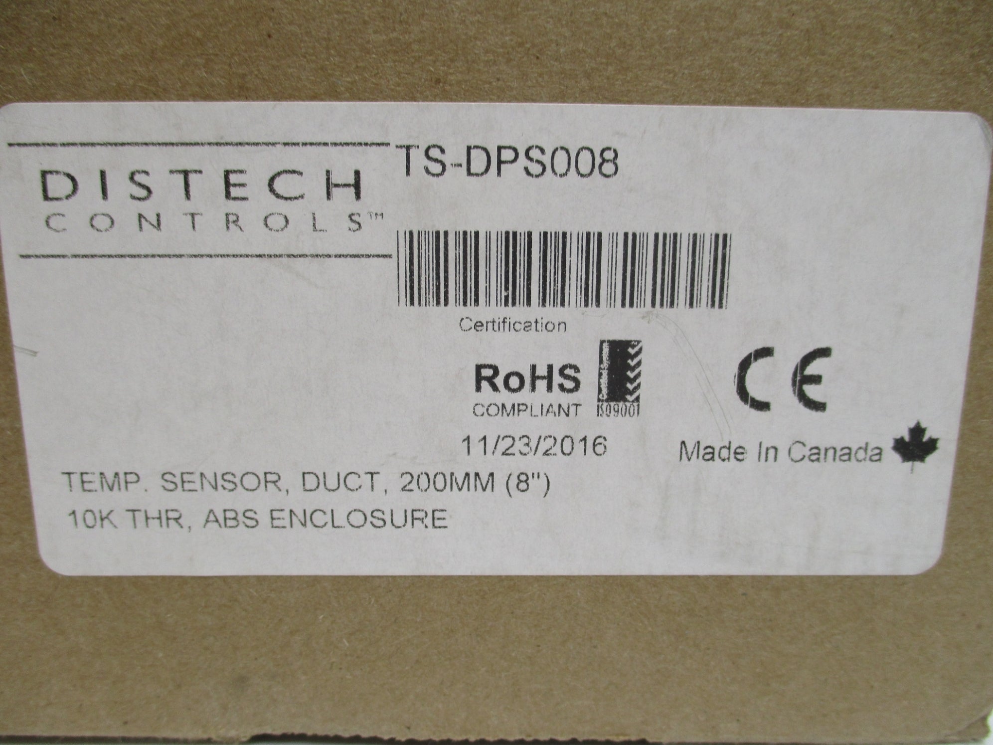 DISTECH CONTROLS TS-DPS008 NSMP