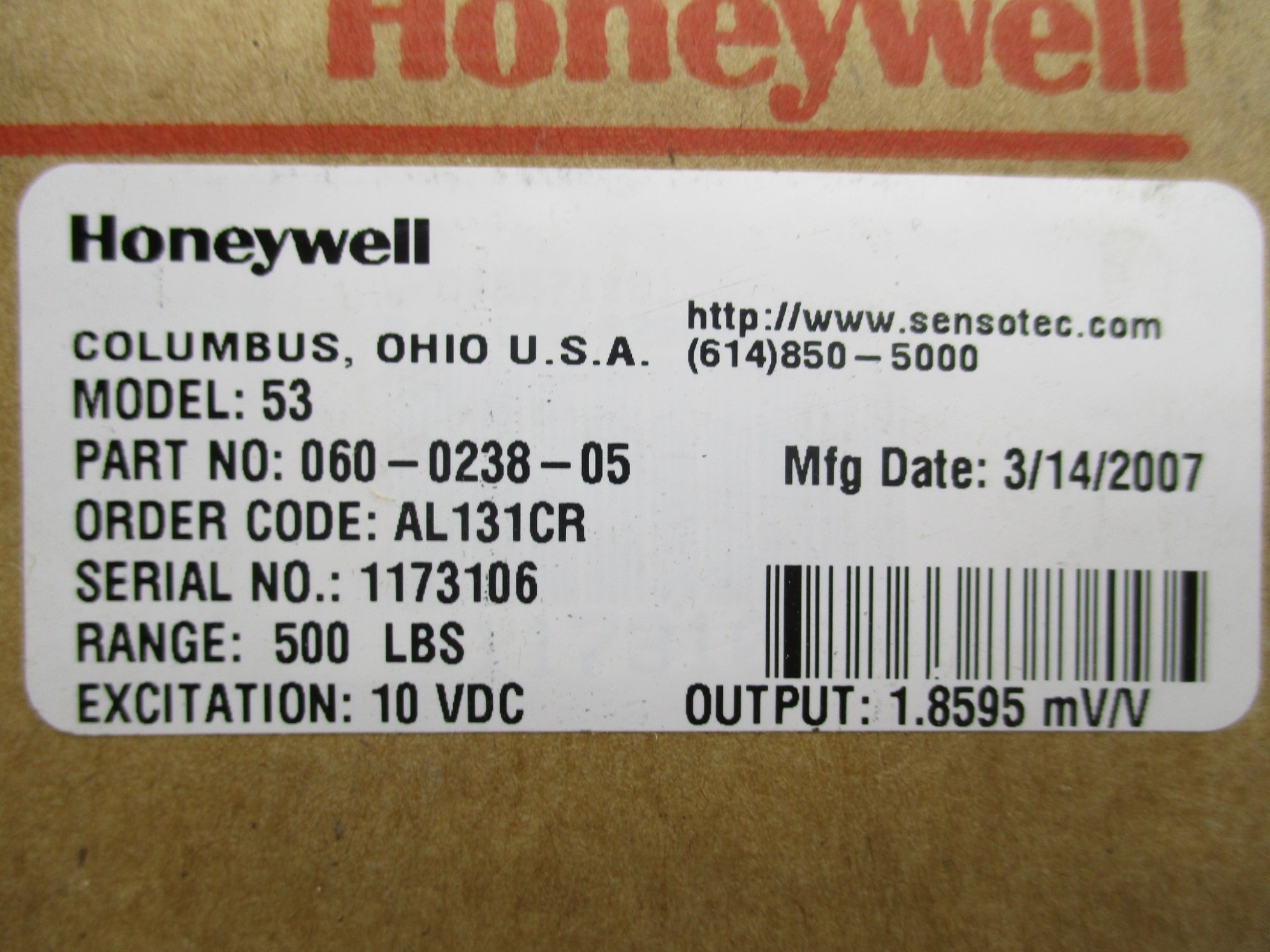 HONEYWELL 060-0238-05 NSMP