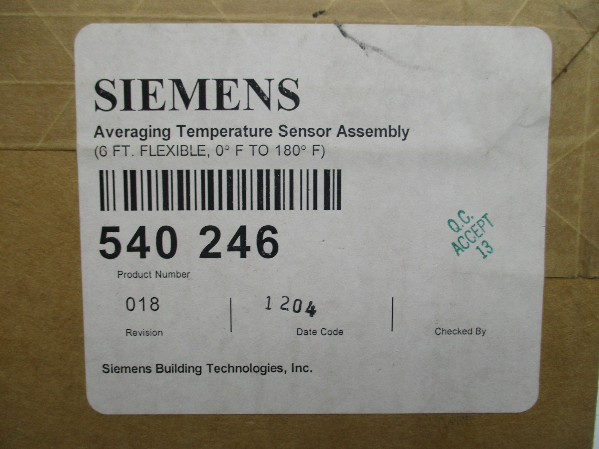 SIEMENS 540-246 NSFS