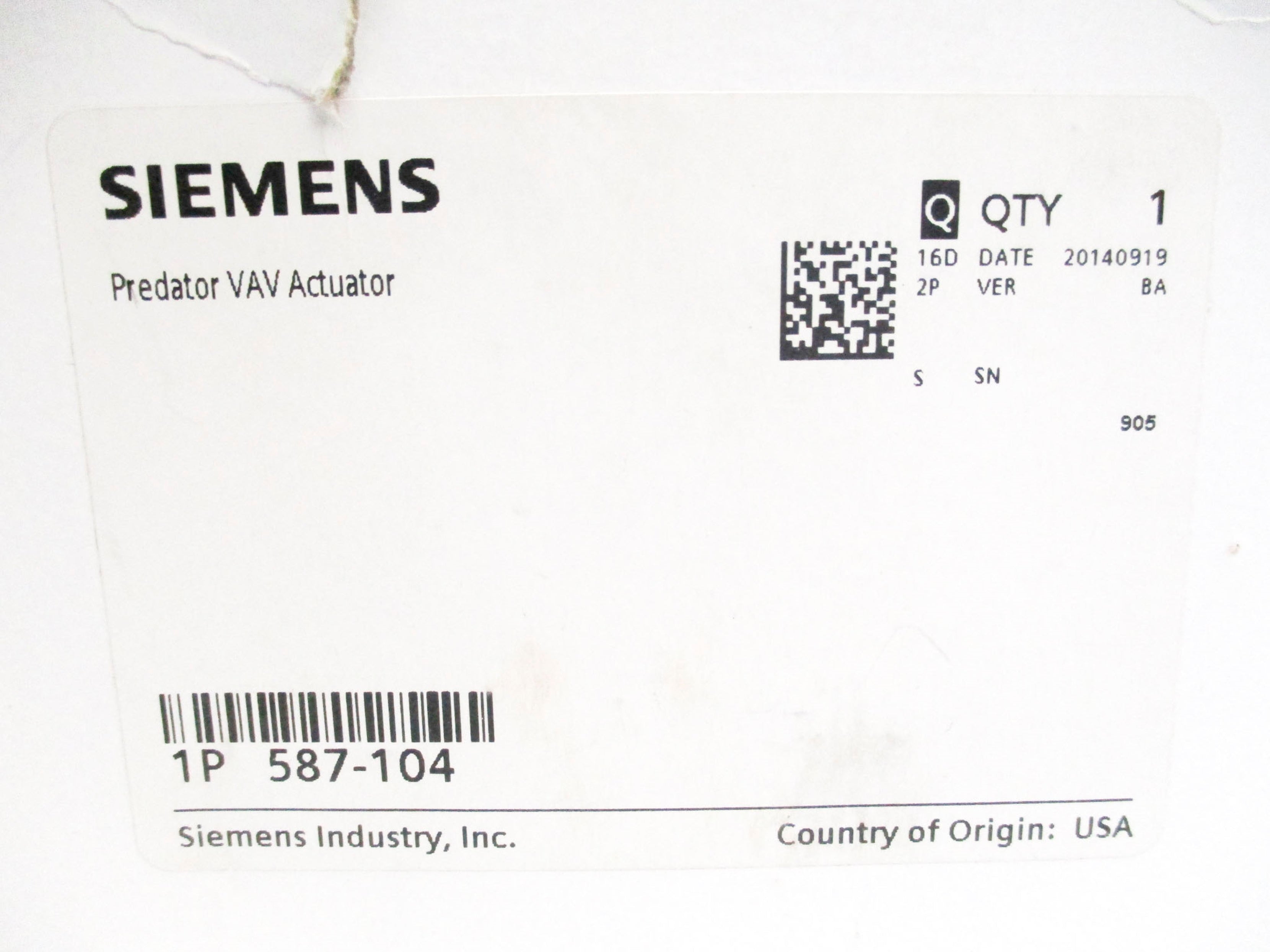 SIEMENS 587-104 NSMP