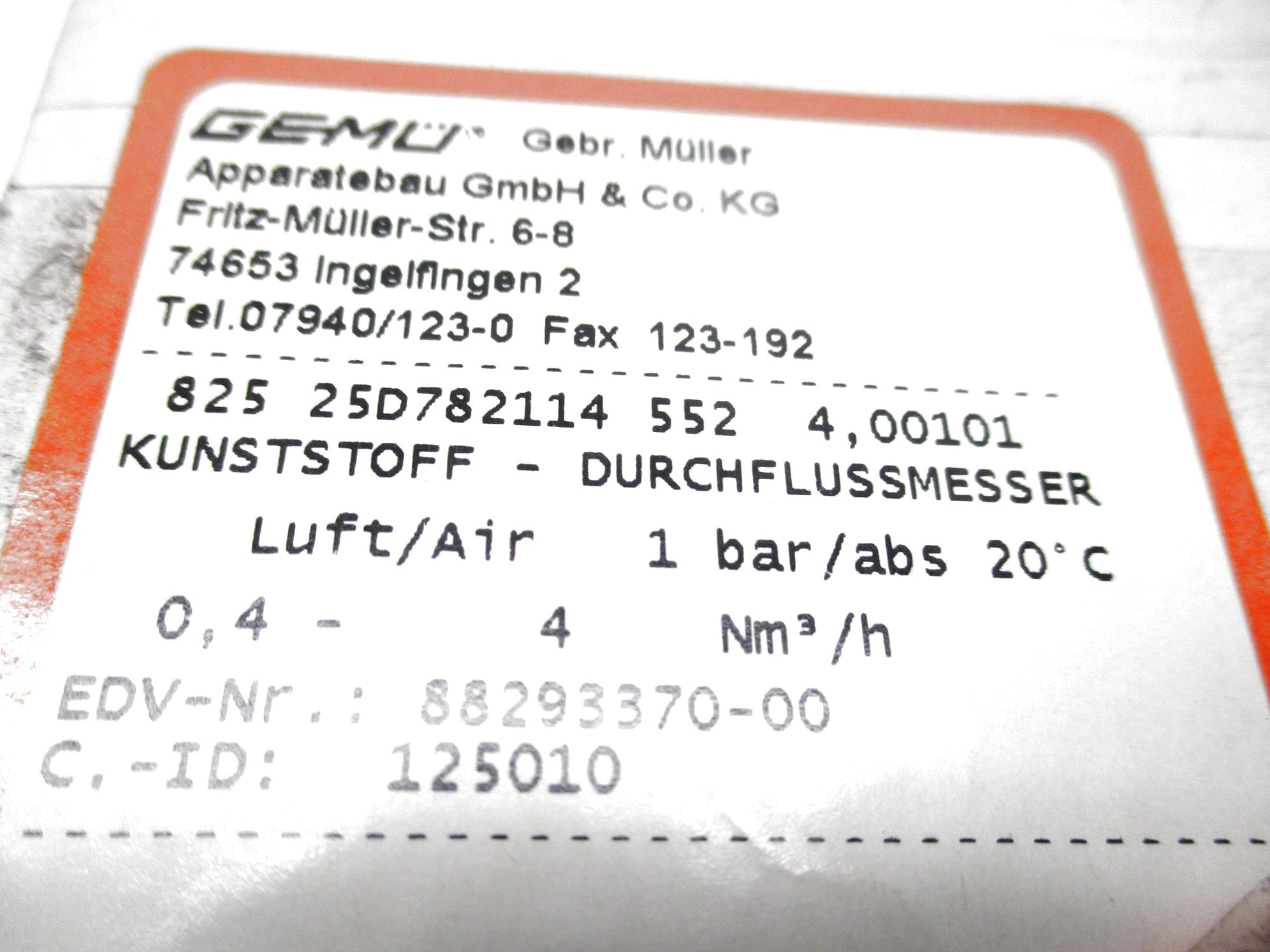 GEMU 82525D782114552 NSMP