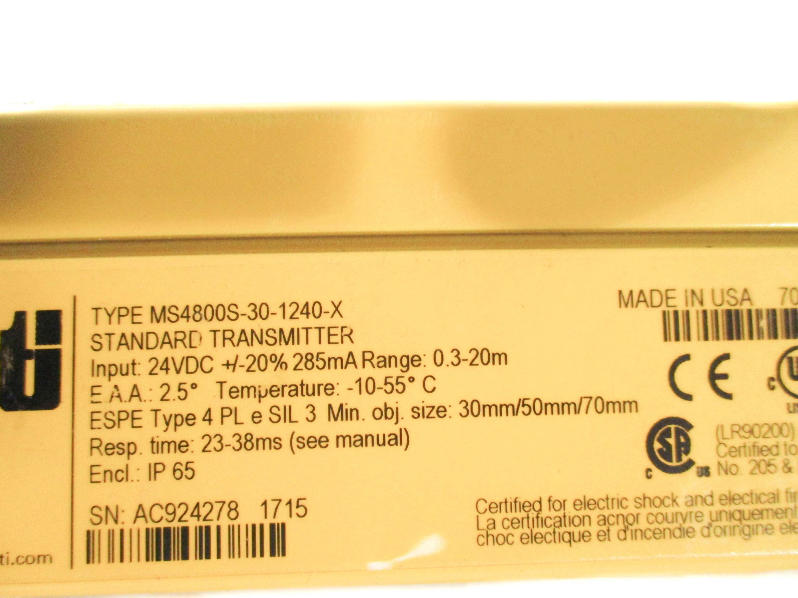 OMRON MS4800S-30-1240-30X-30R NSMP