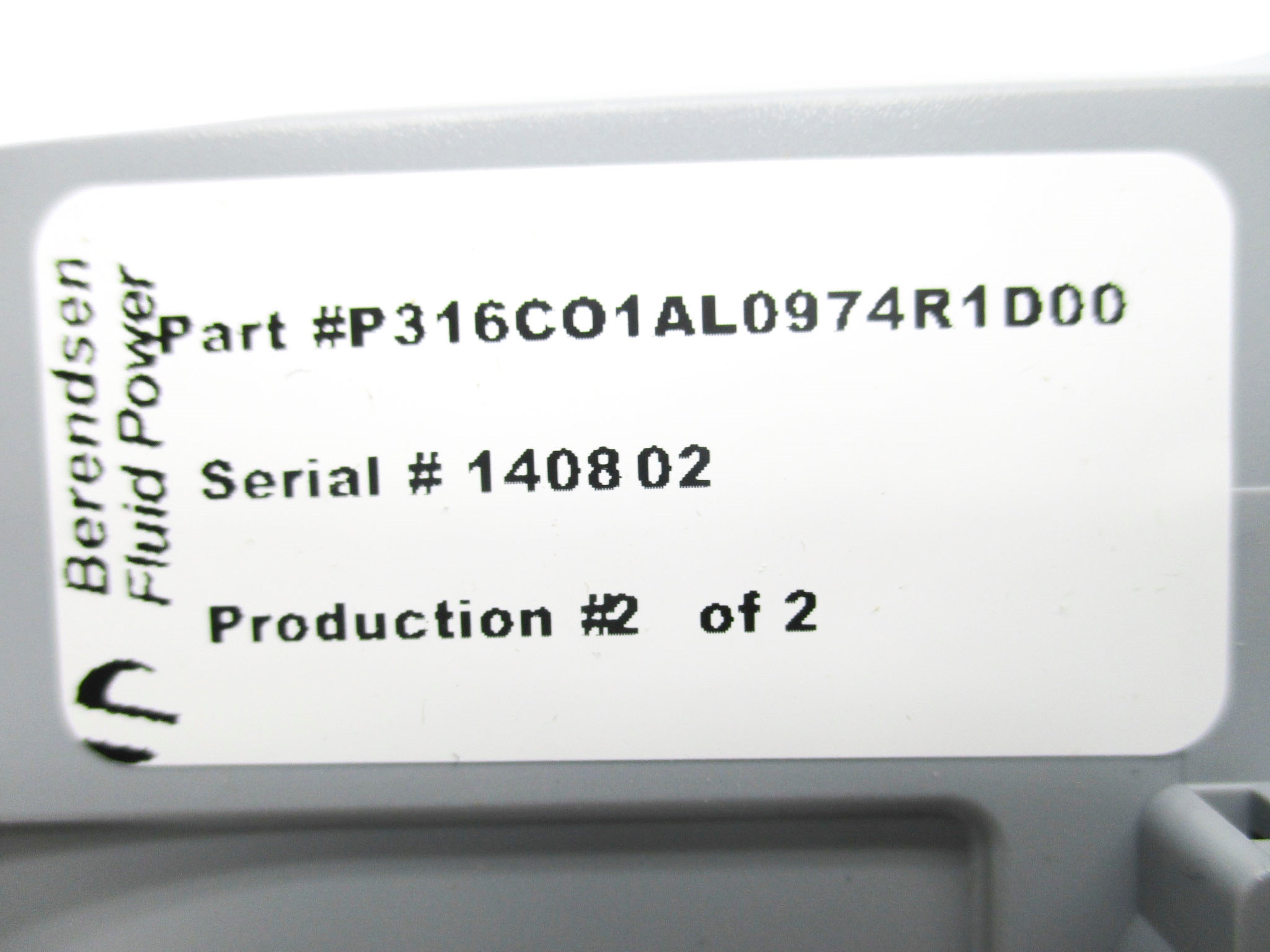 DANFOSS P316CO1AL0974R1D00 NSMP