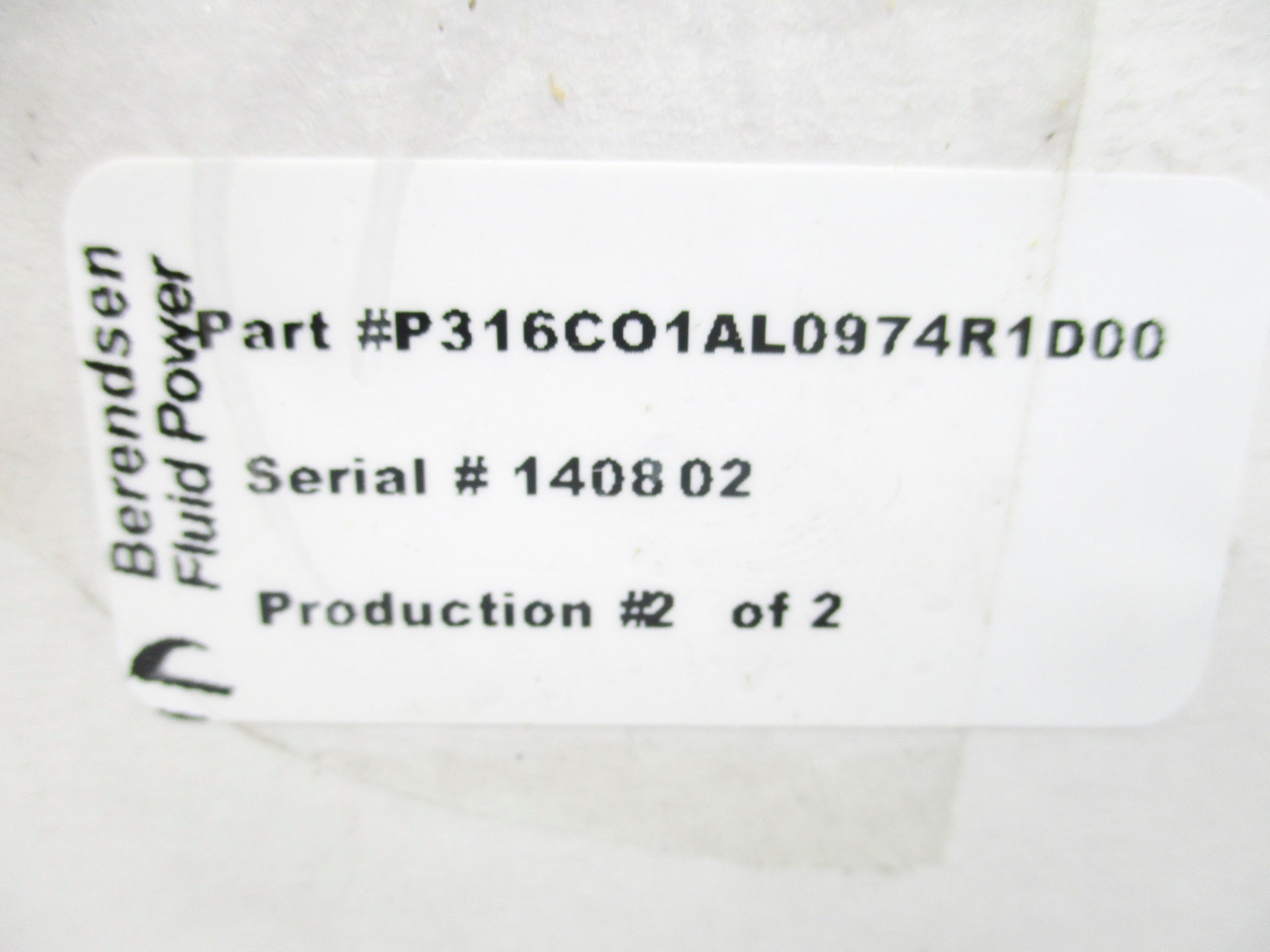 DANFOSS P316CO1AL0974R1D00 NSMP