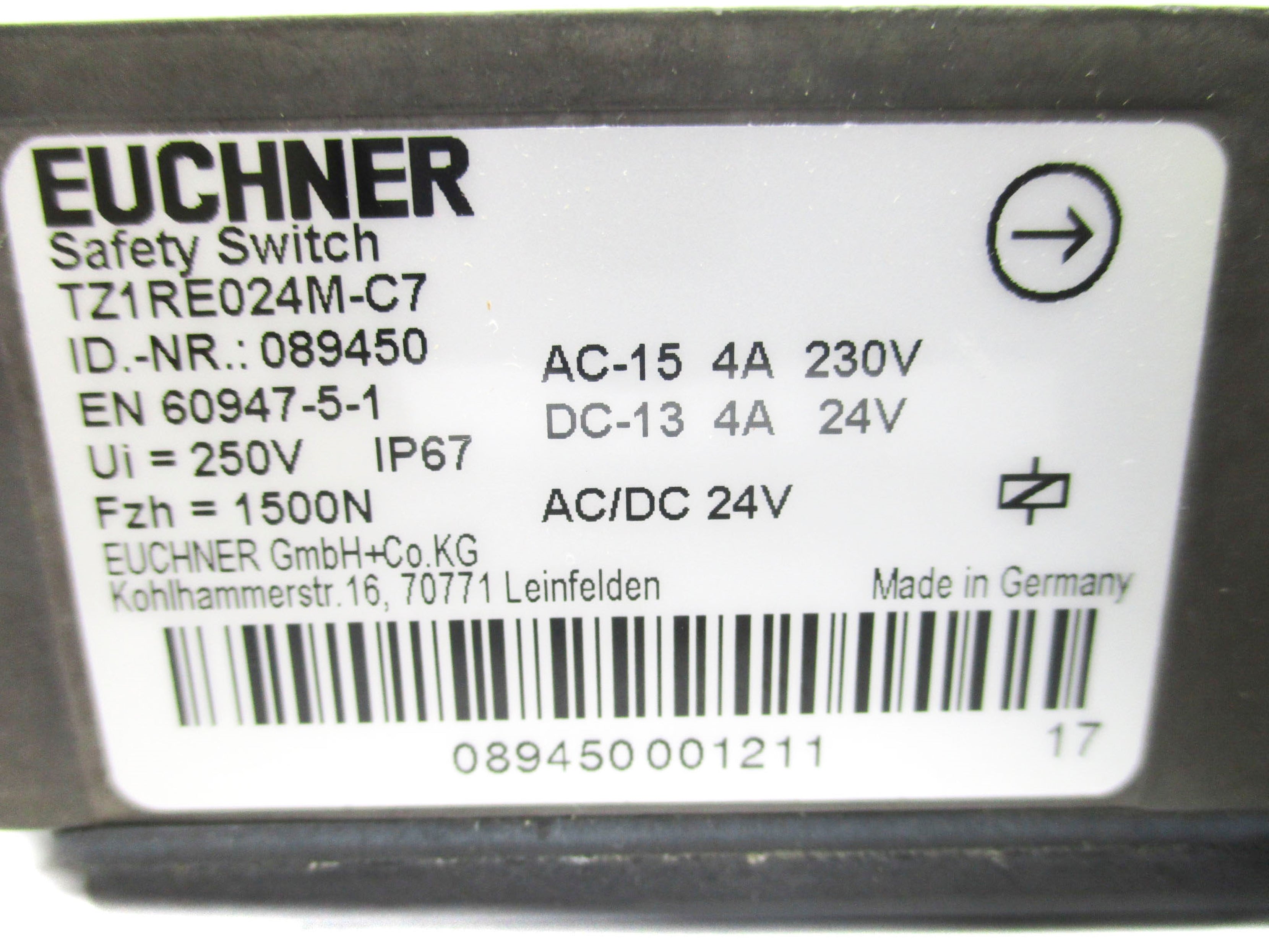 EUCHNER TZ1RE024M-C7 NSMP