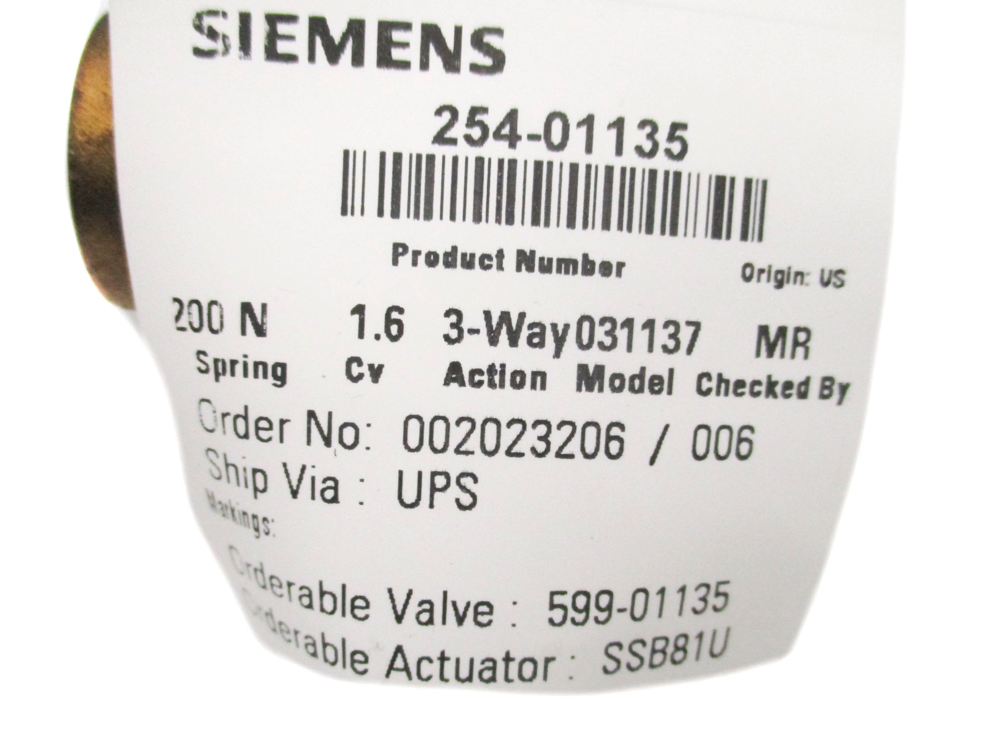 SIEMENS 254-01135 24VAC NSMP