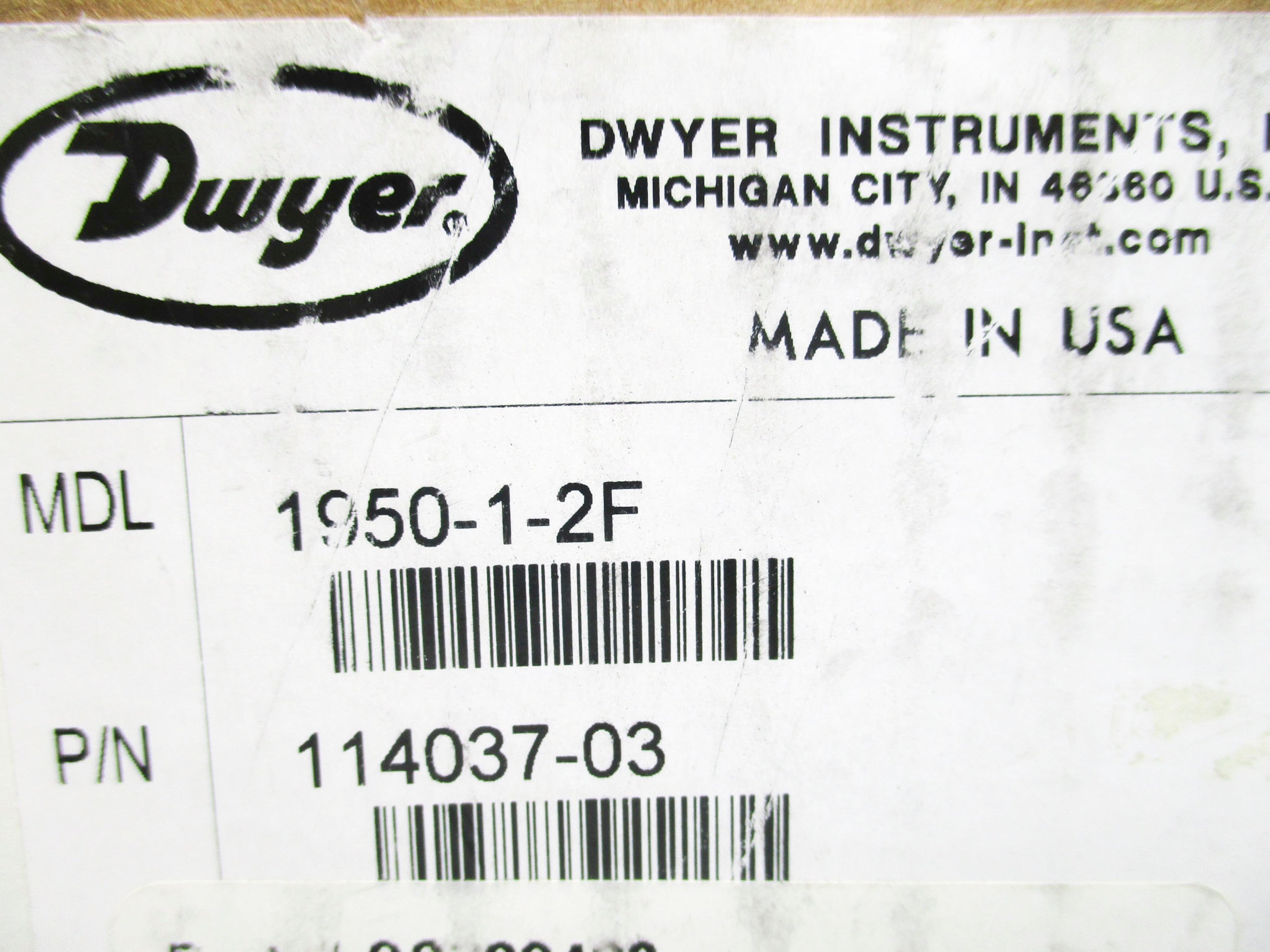 DWYER 1950-1-2F 480VAC 15A 10PSI NSMP