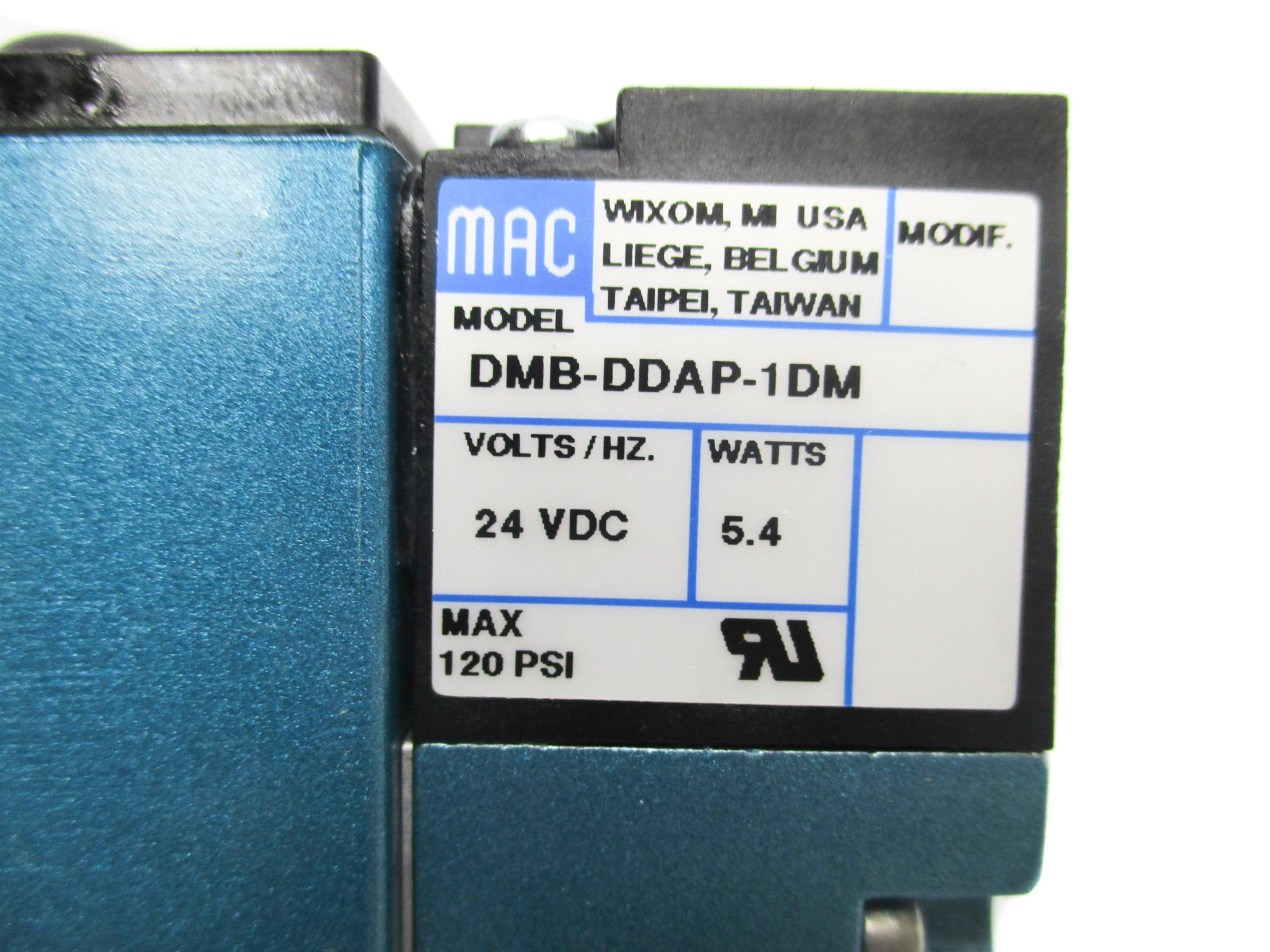 MAC 92B-AAB-000-DM-DDAP-1DM 20-120PSI 24VDC NSMP