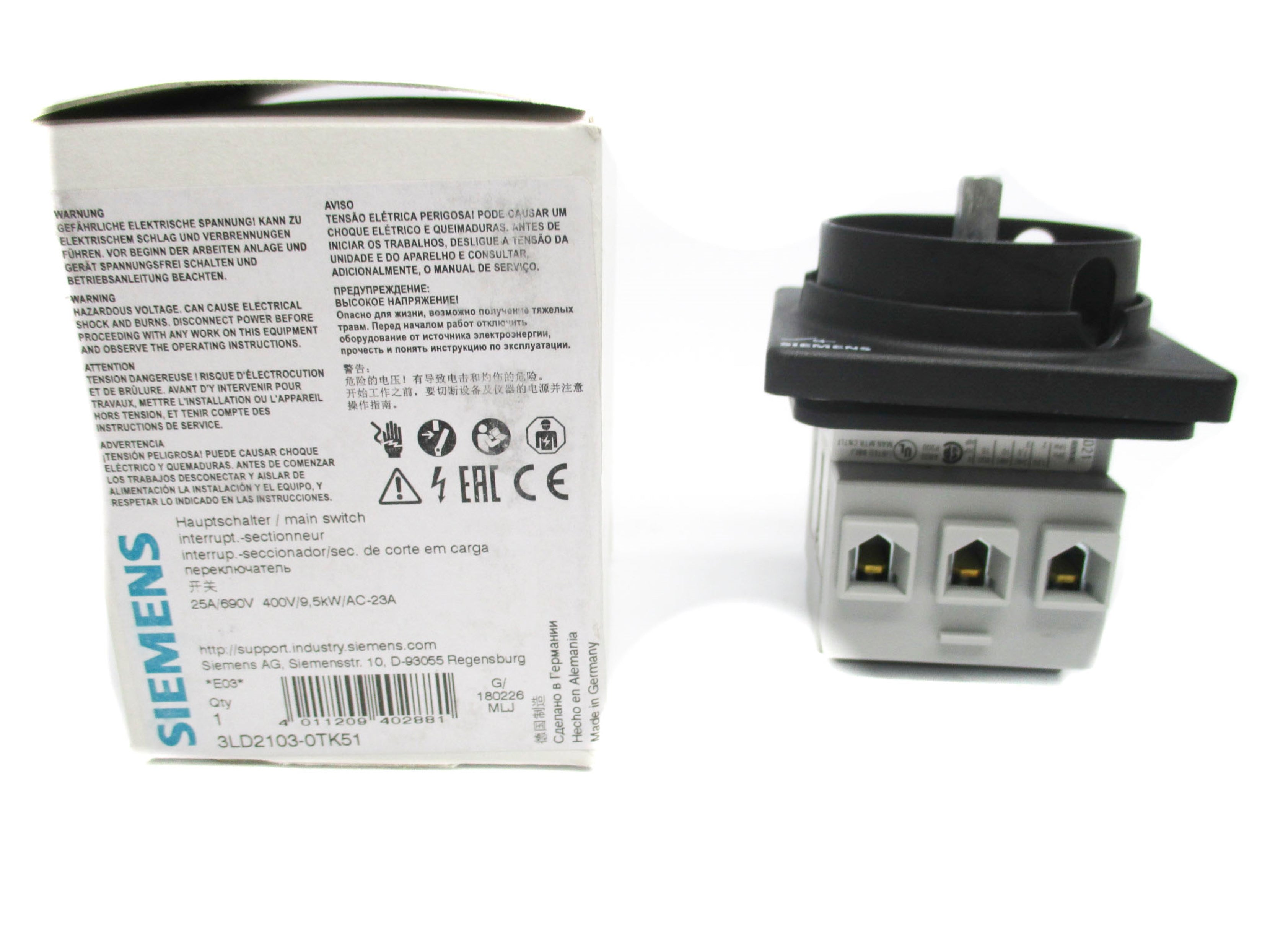 SIEMENS 3LD2103-0TK51 (AS PICTURED) NSMP