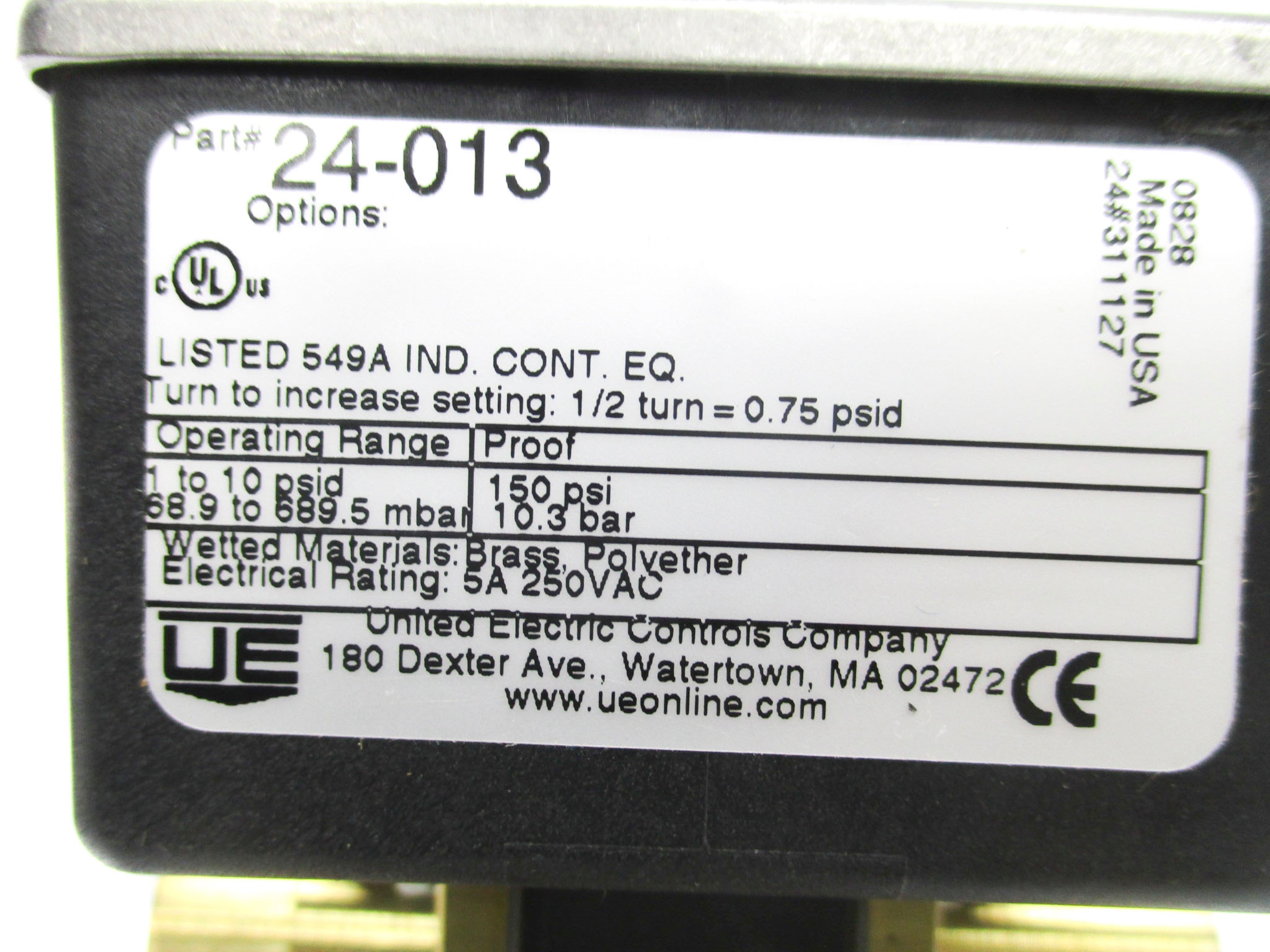UNITED ELECTRONIC CONTROLS 24-013 NSMP