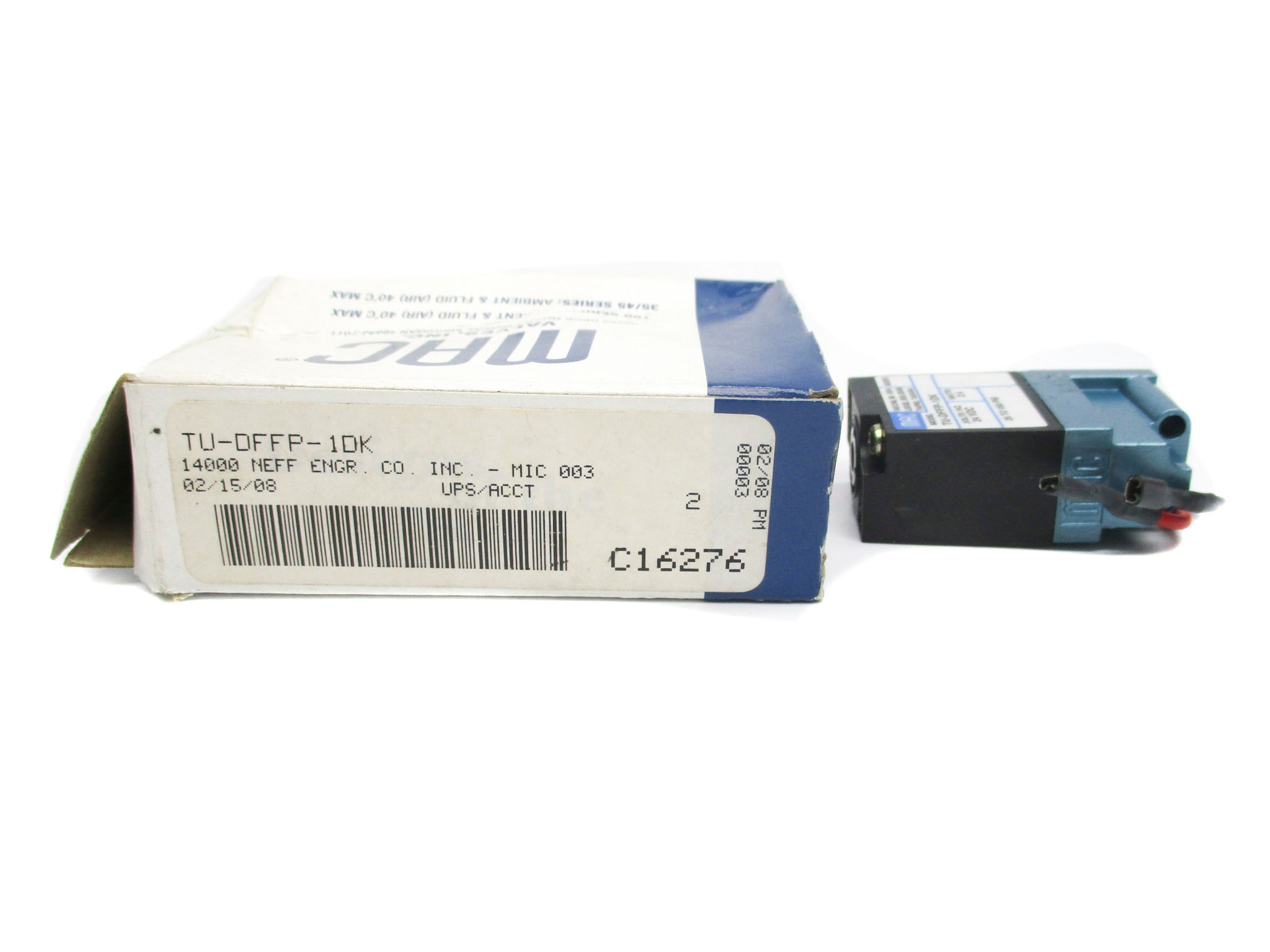 MAC TU-DFFP-1DK 24VDC 25-150PSI NSMP