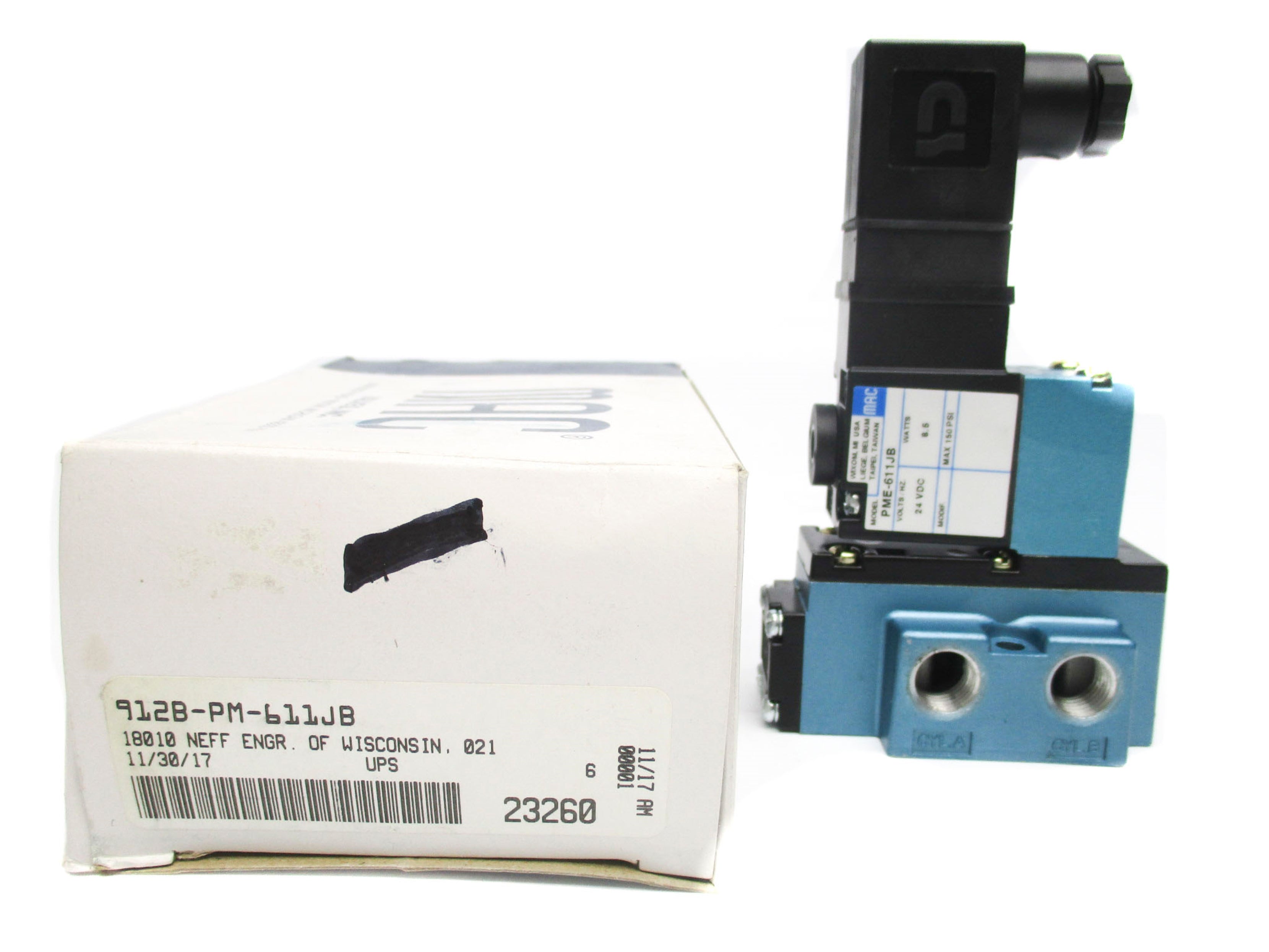 MAC 912B-PM-611JB 25-150PSI 24VDC NSMP
