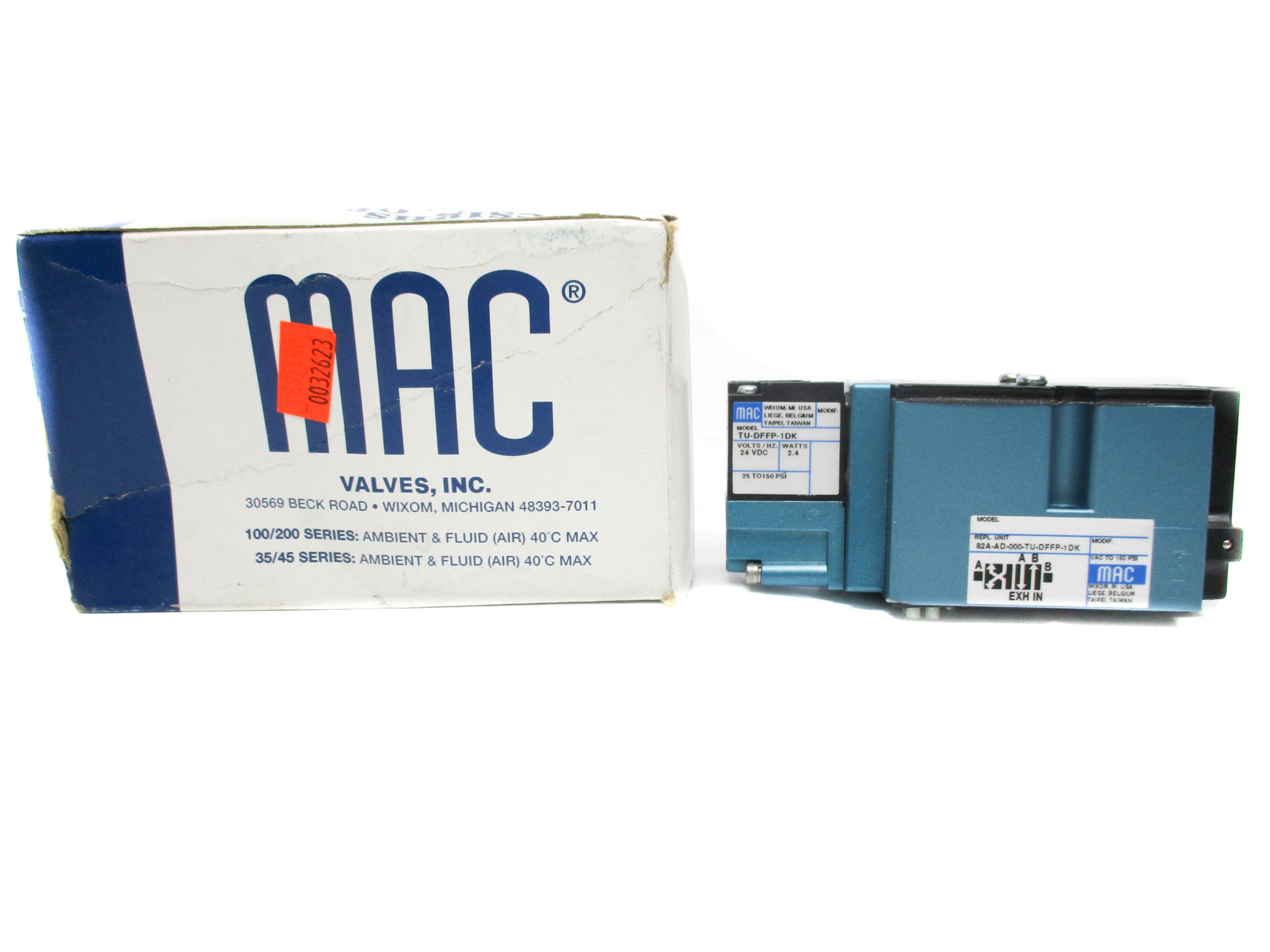 MAC 82A-AD-000-TU-DFFP-1DK 24VDC 25-150PSI NSMP