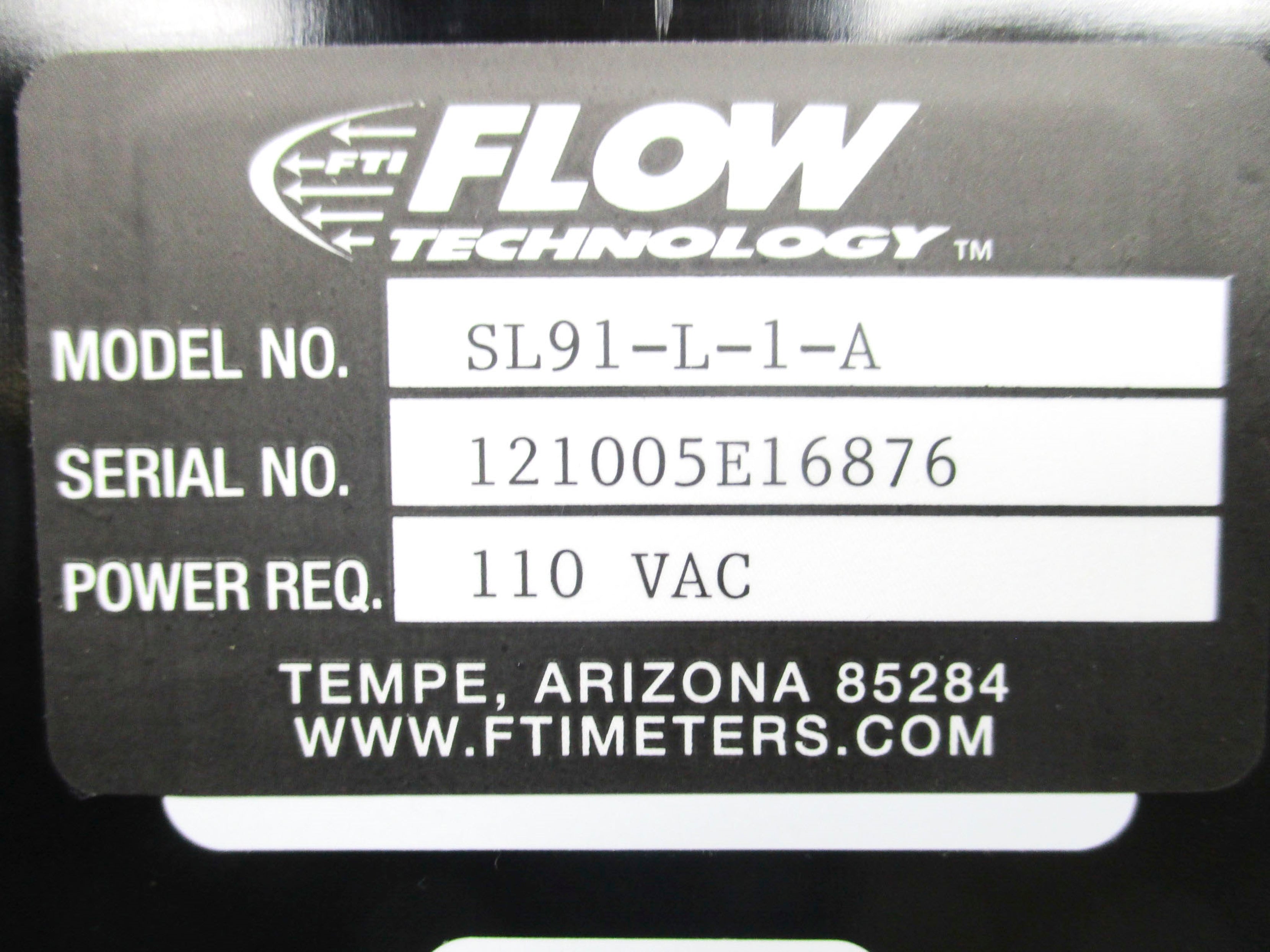 FLOW TECHNOLOGY SL91-L-1-A NSMP