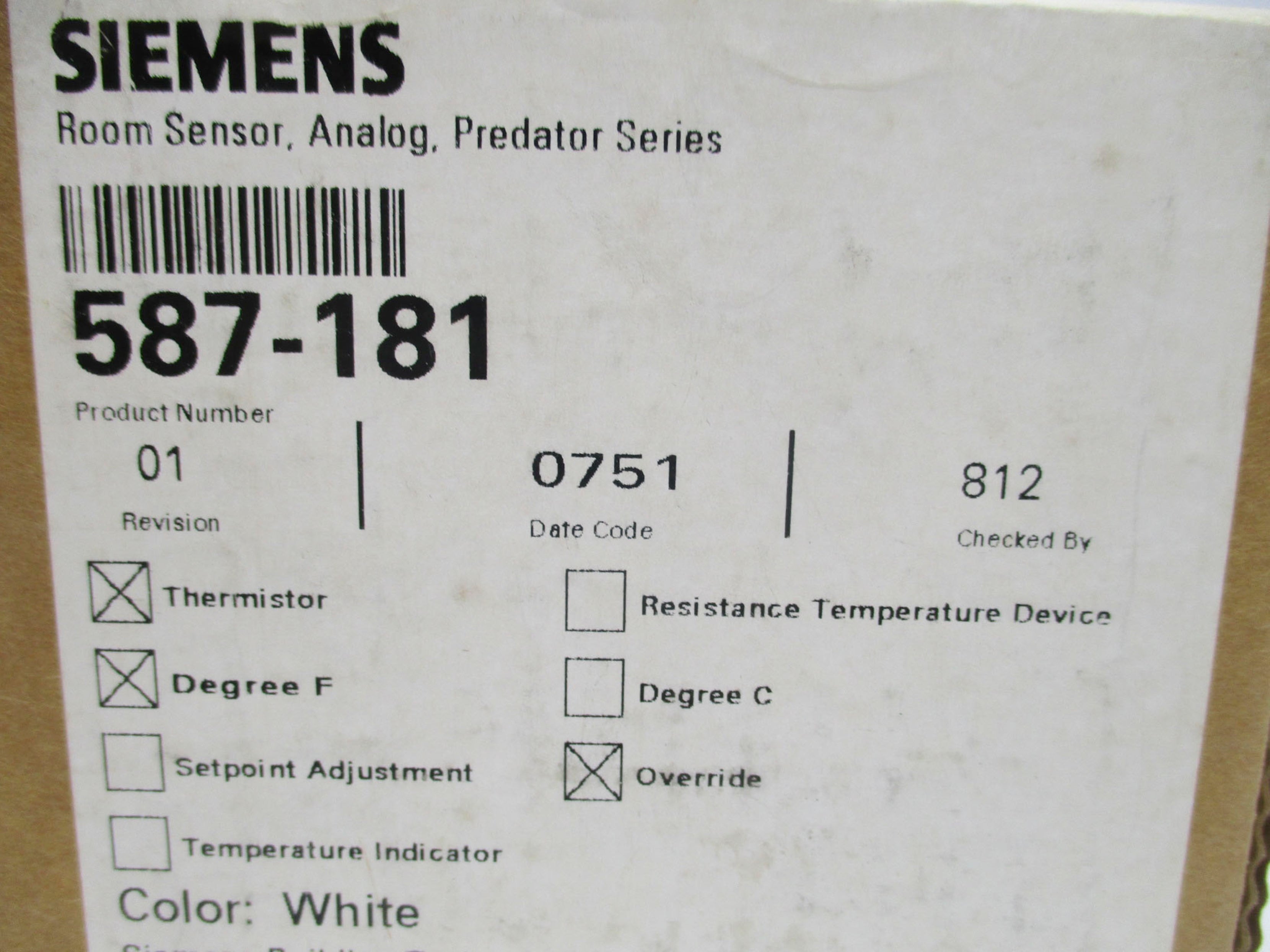 SIEMENS 587-181 NSFS