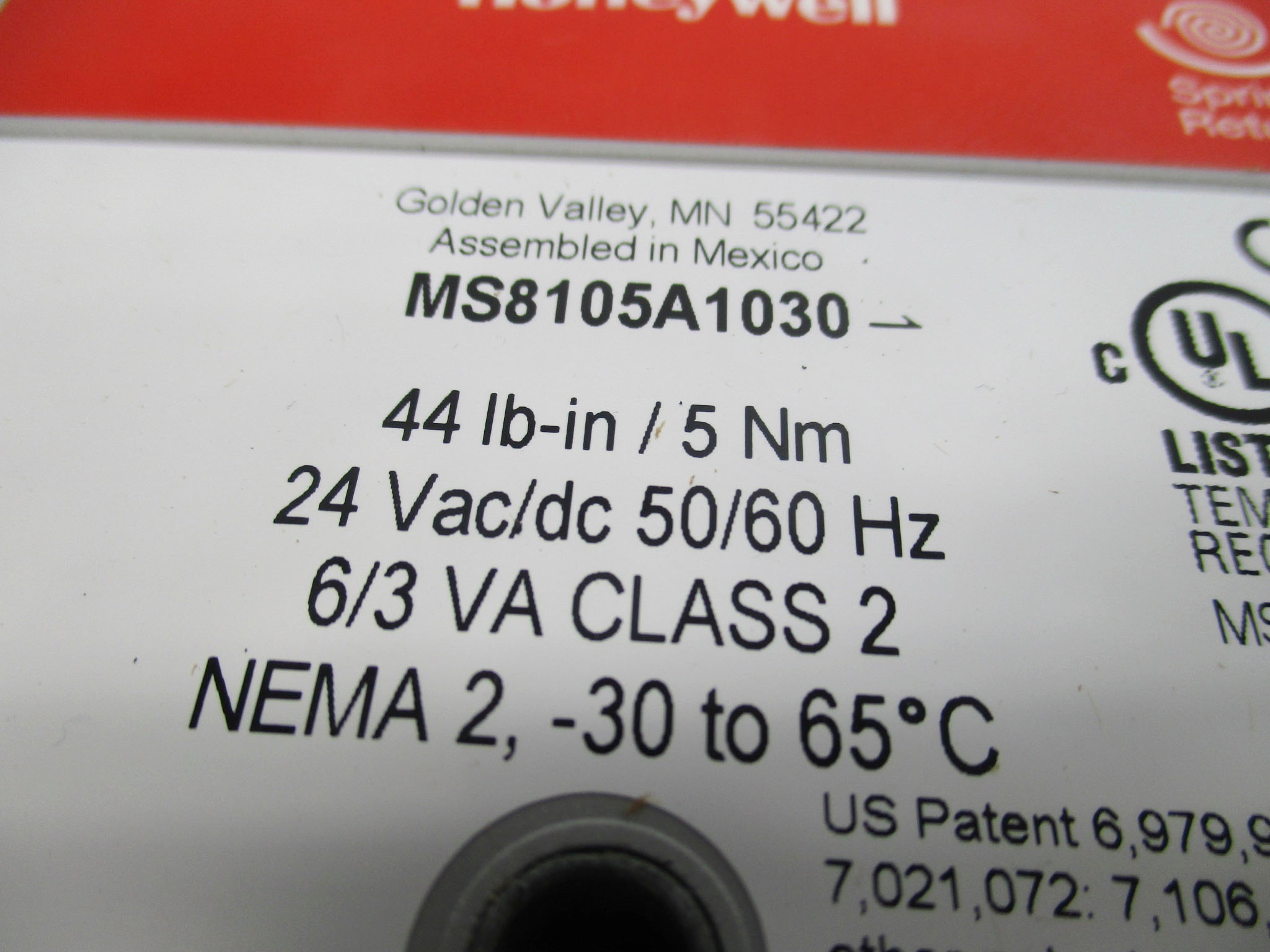 HONEYWELL MS8105A1030 NSMP