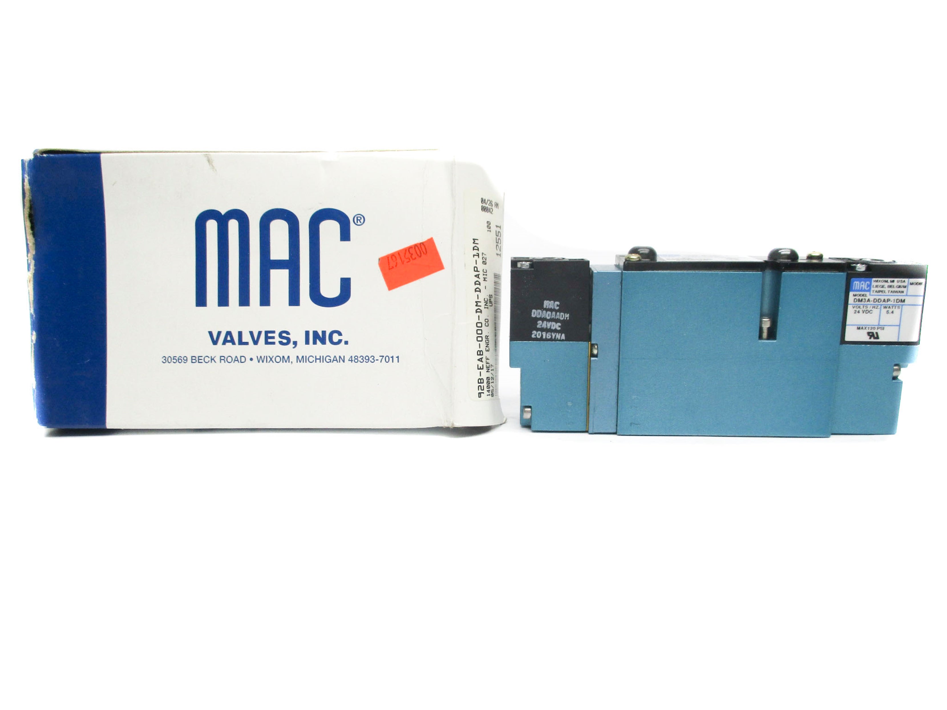 MAC 92B-EAB-000-DM-DDAP-1DM 35-120PSI 24VDC NSMP