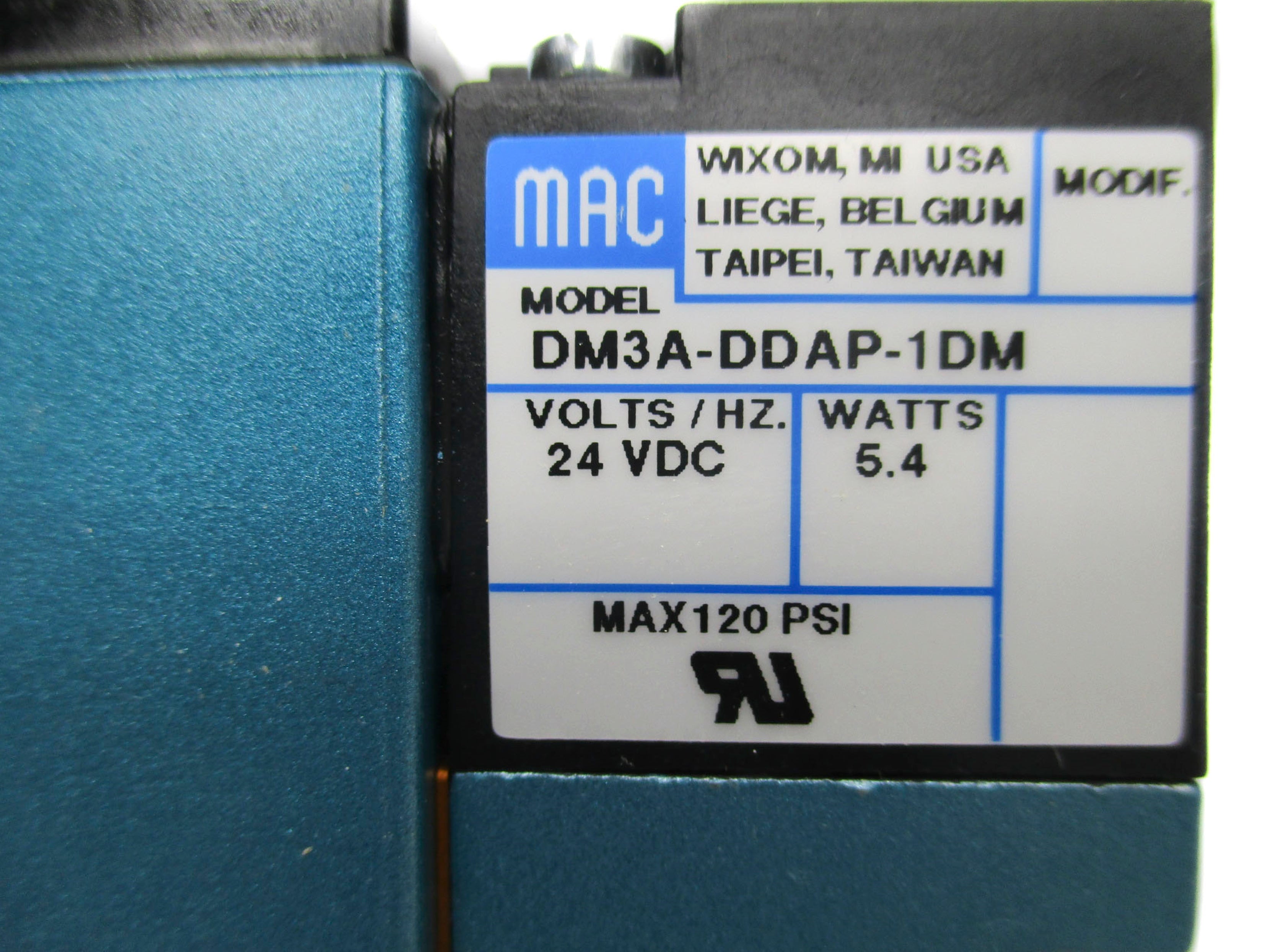 MAC 92B-EAB-000-DM-DDAP-1DM 35-120PSI 24VDC NSMP