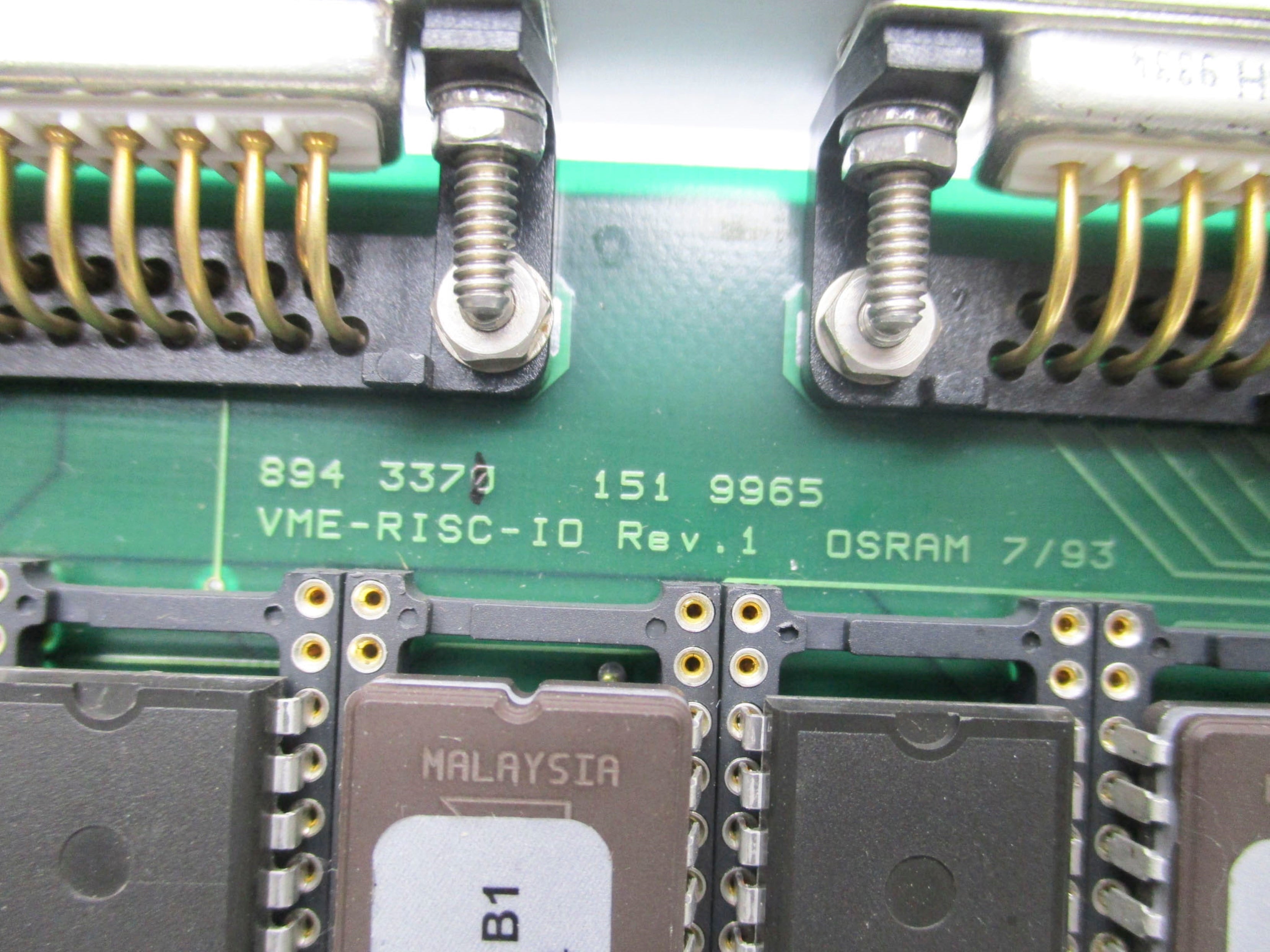 OSRAM VME-RISC-IO REV 1 UNMP