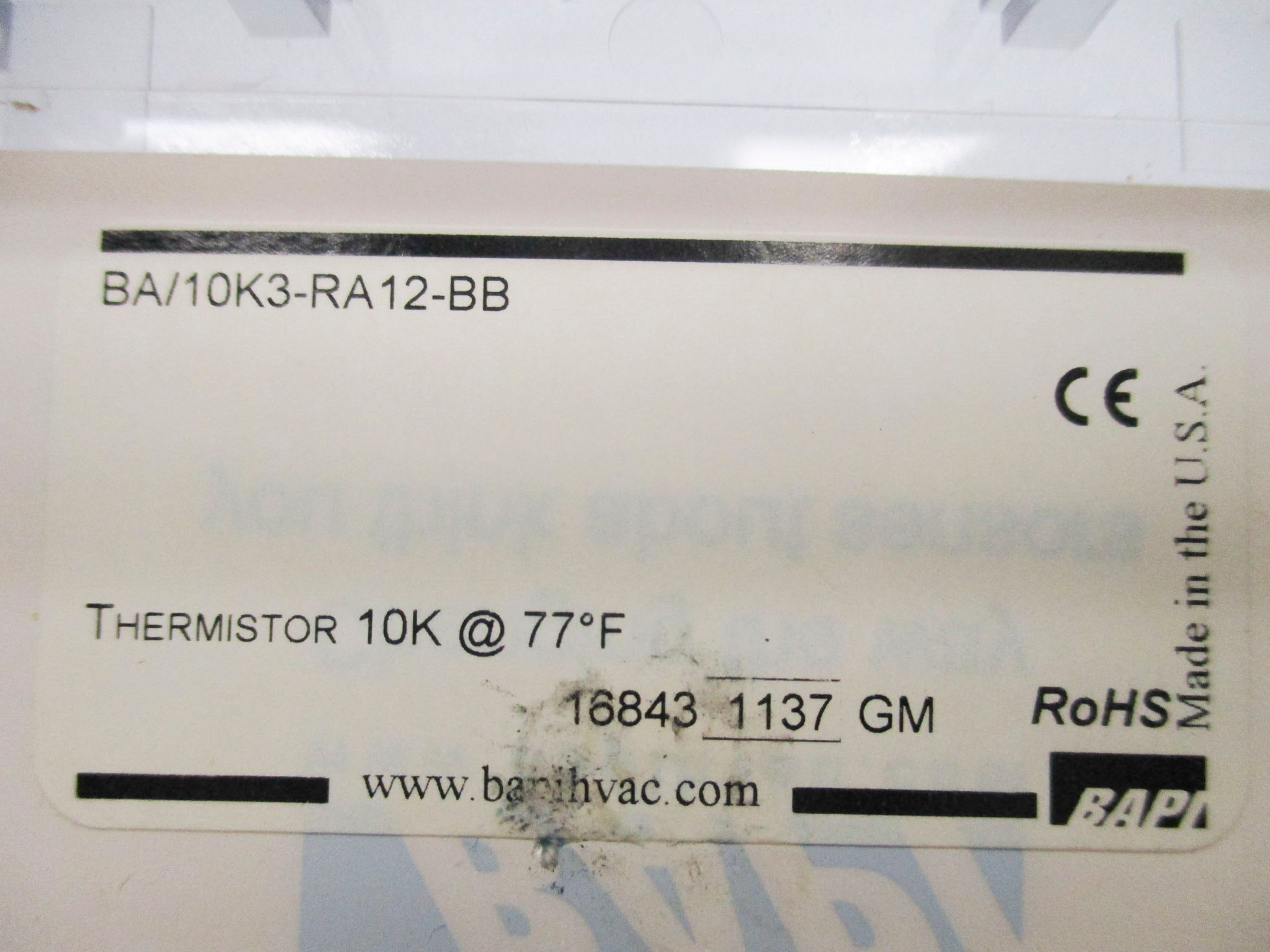 BAPI BA/10K3-RA12-BB NSNP