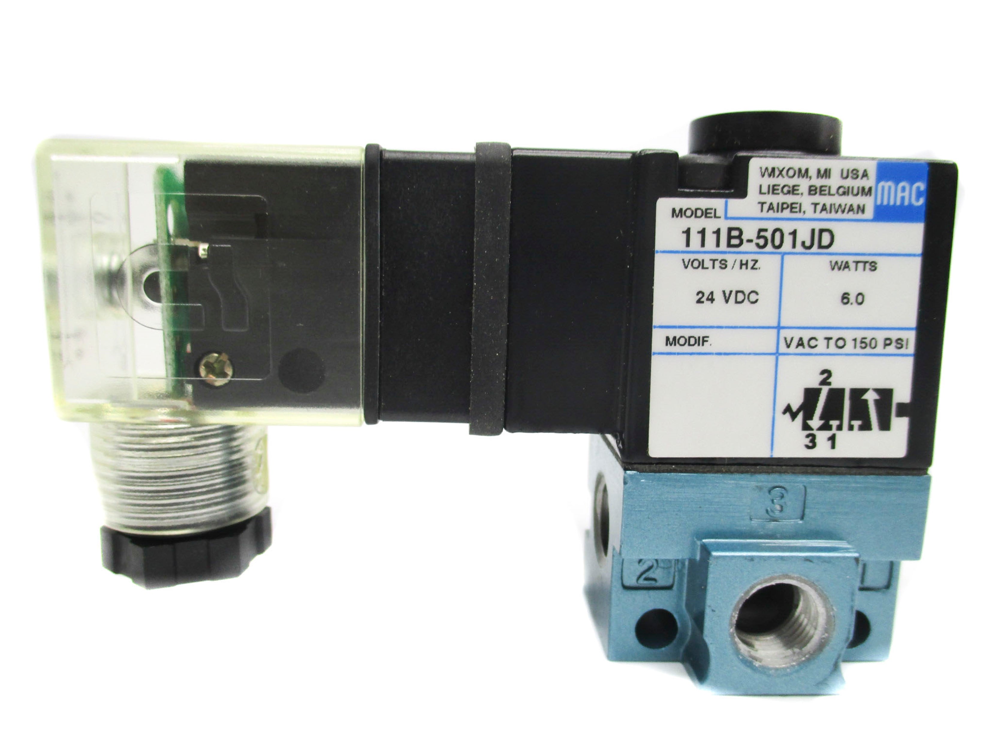 MAC 111B-501JD 24VDC 150PSI UNMP