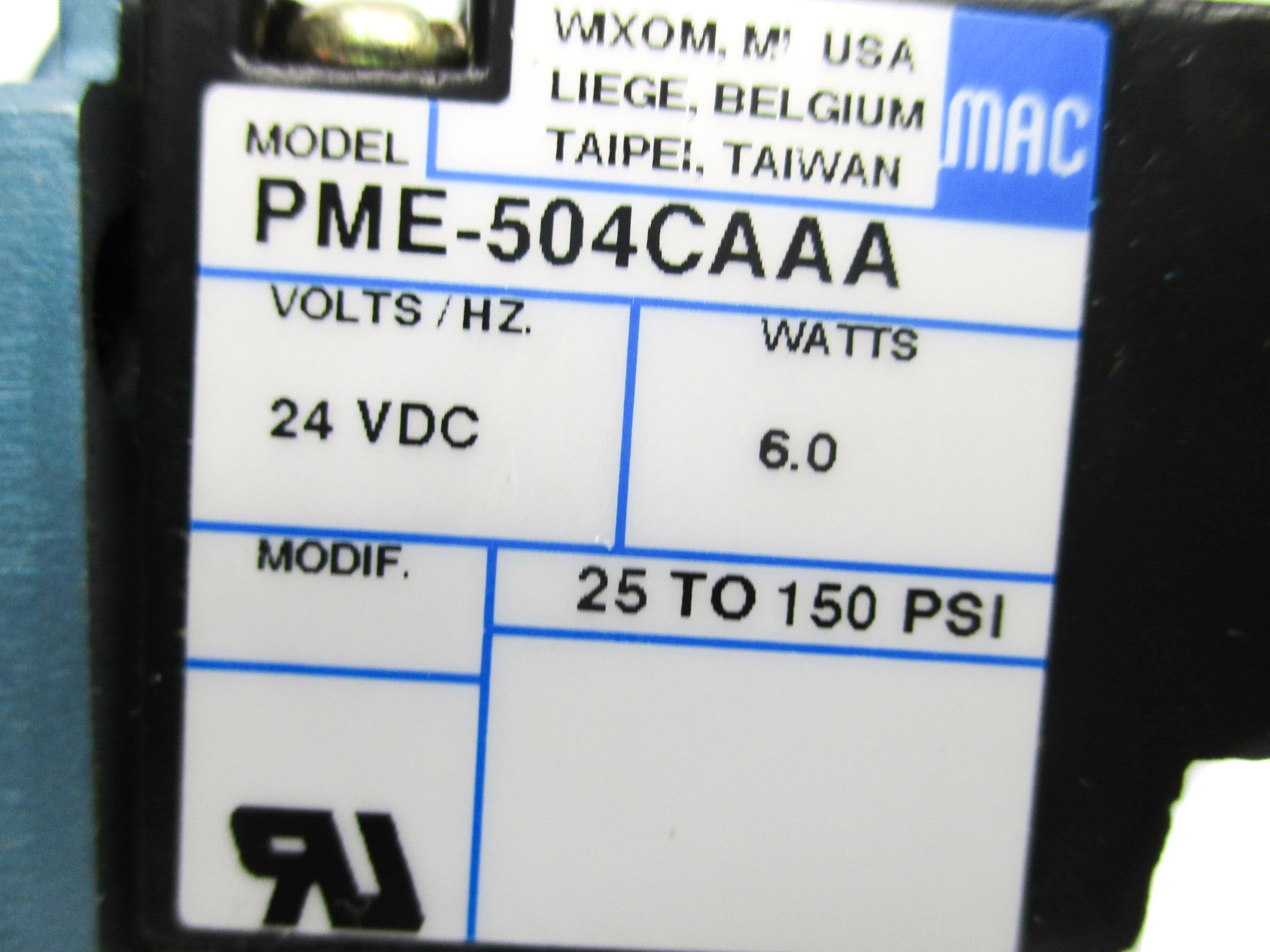 MAC 811C-PM-504CA-152 24VDC 25-150PSI NSMP