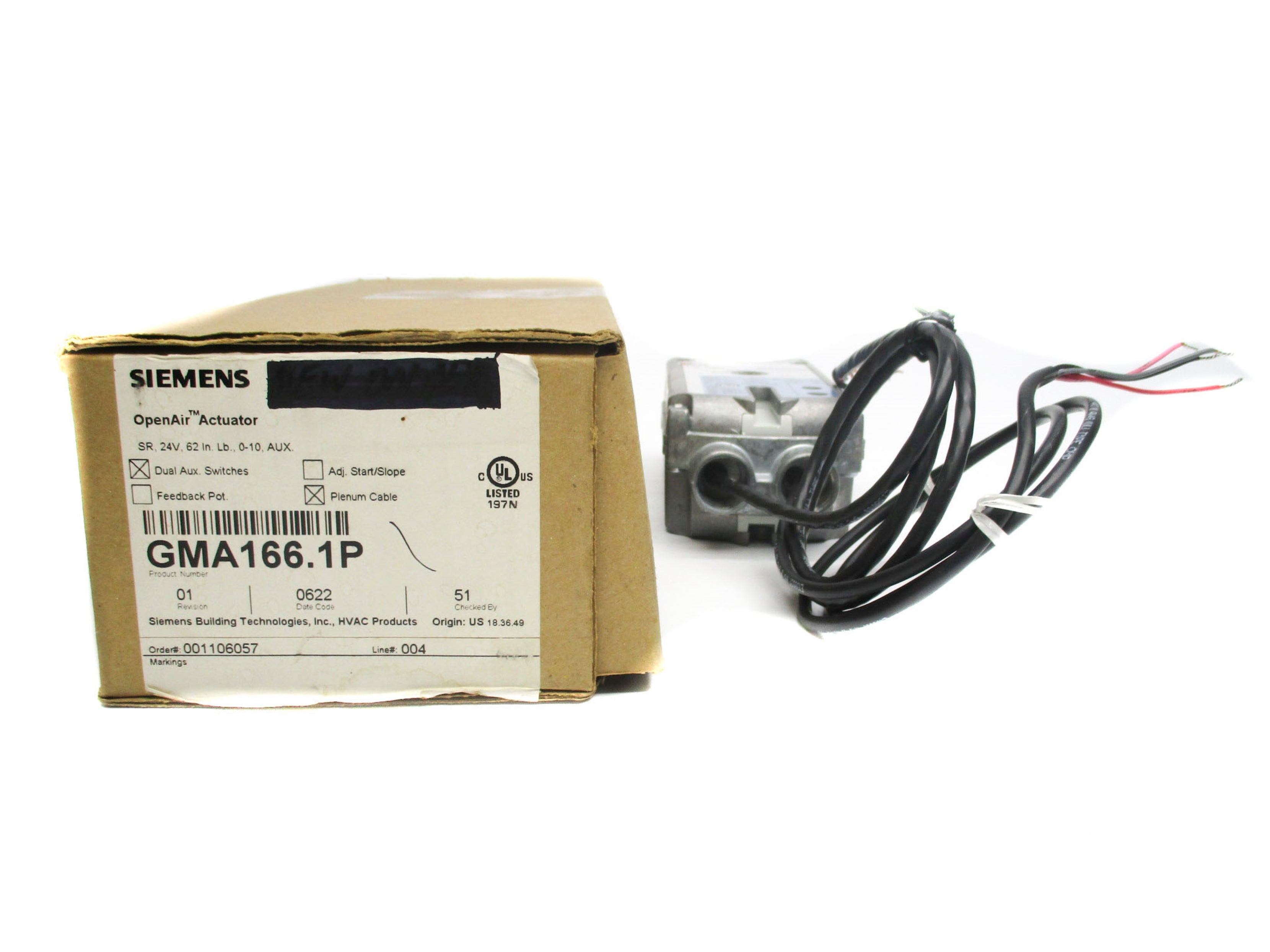 SIEMENS GMA166.1P NSMP