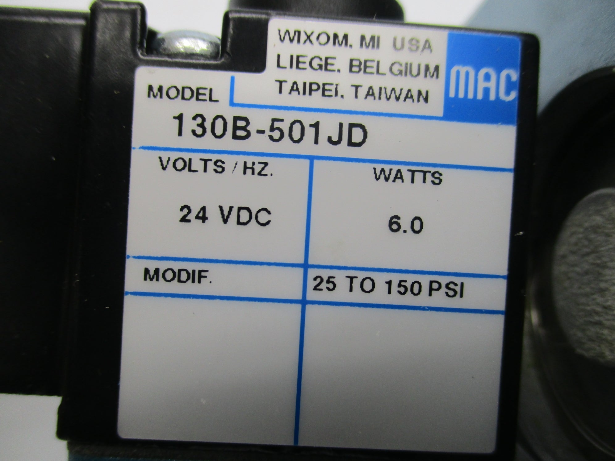 MAC 56C-37-501JD 24VDC 25-150PSI NSMP